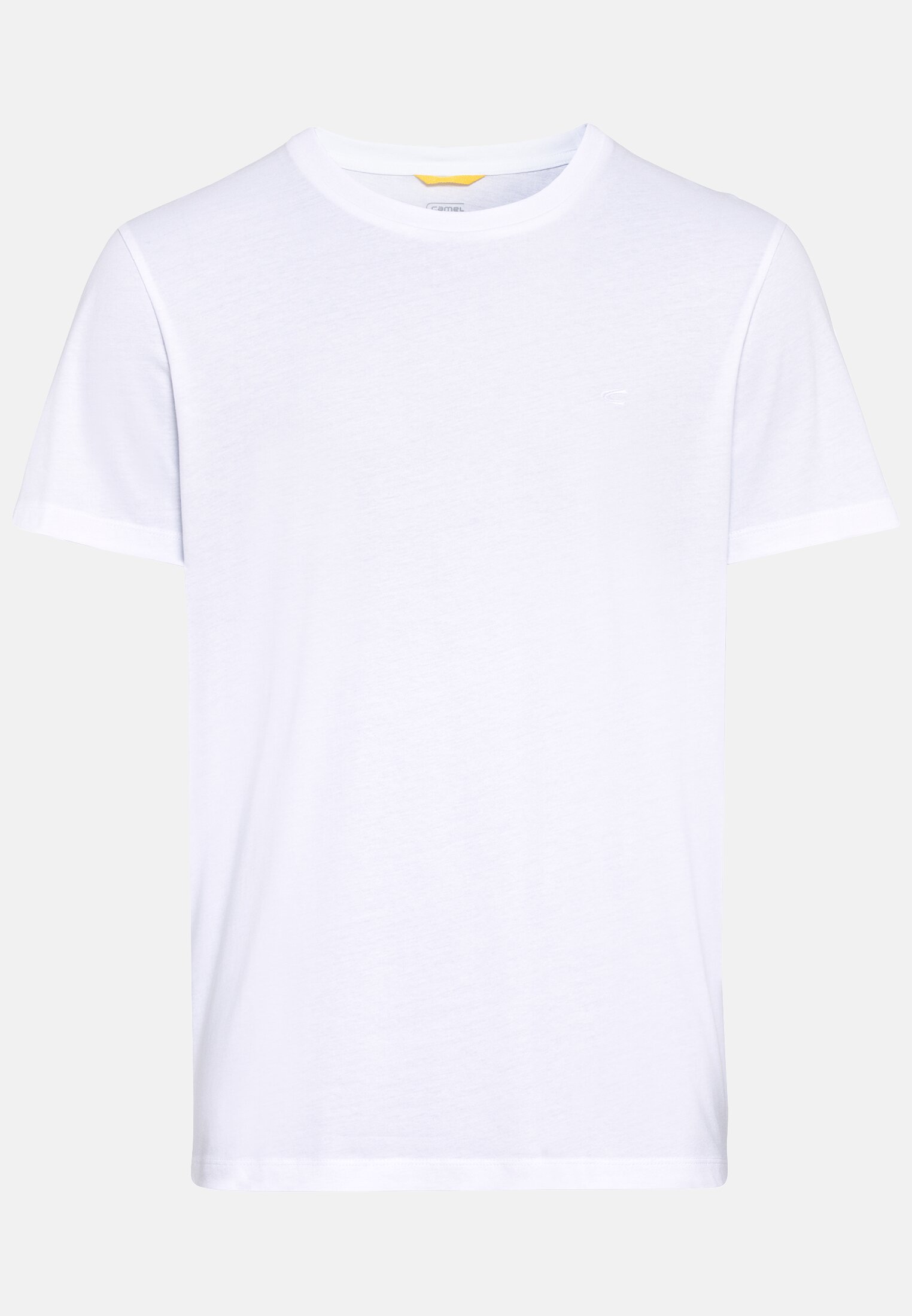 Men Basic T-shirt with round neck in organic cotton White frontal front