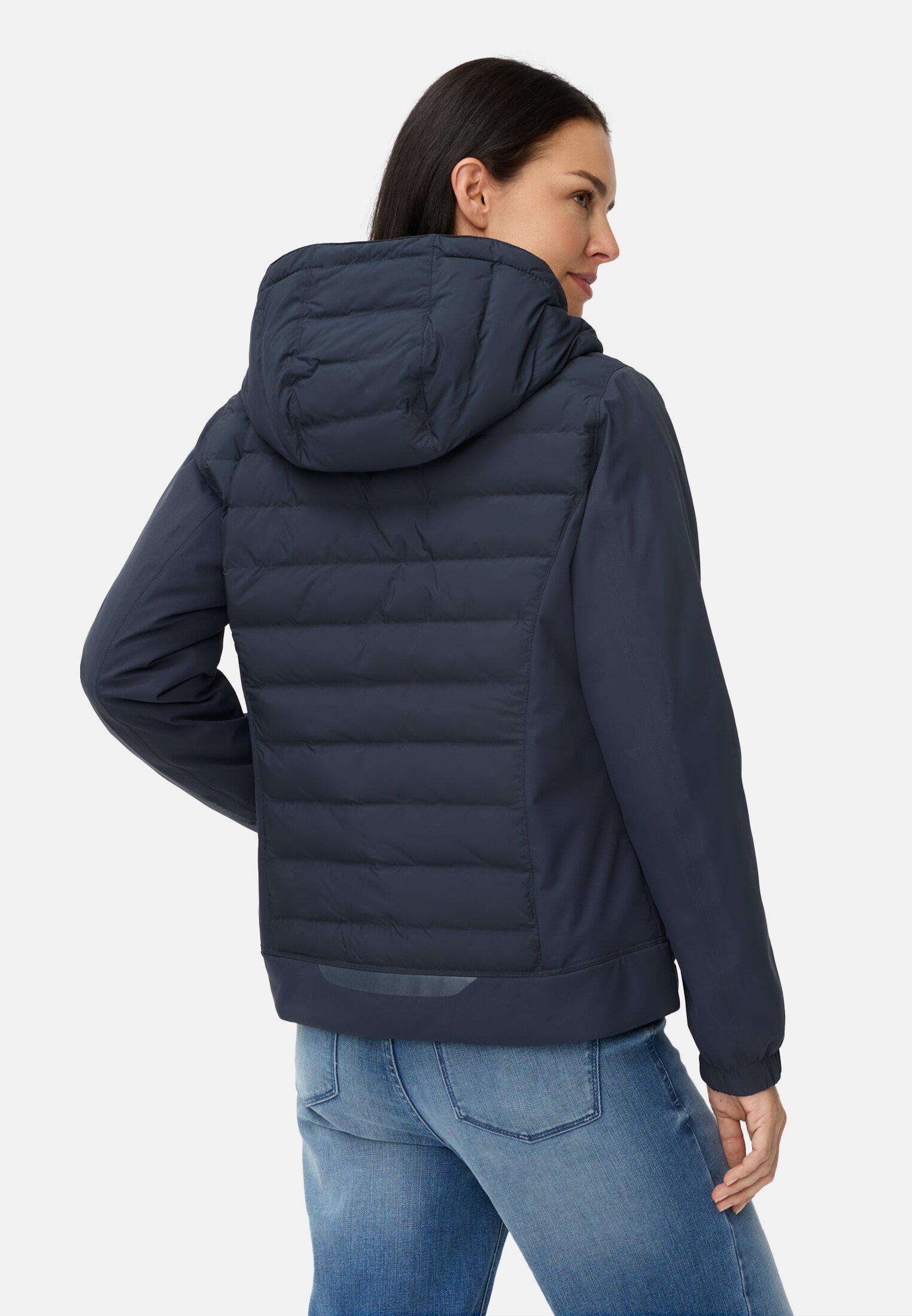 Women teXXXactive® jacket with reflective details Dark blue worn back
