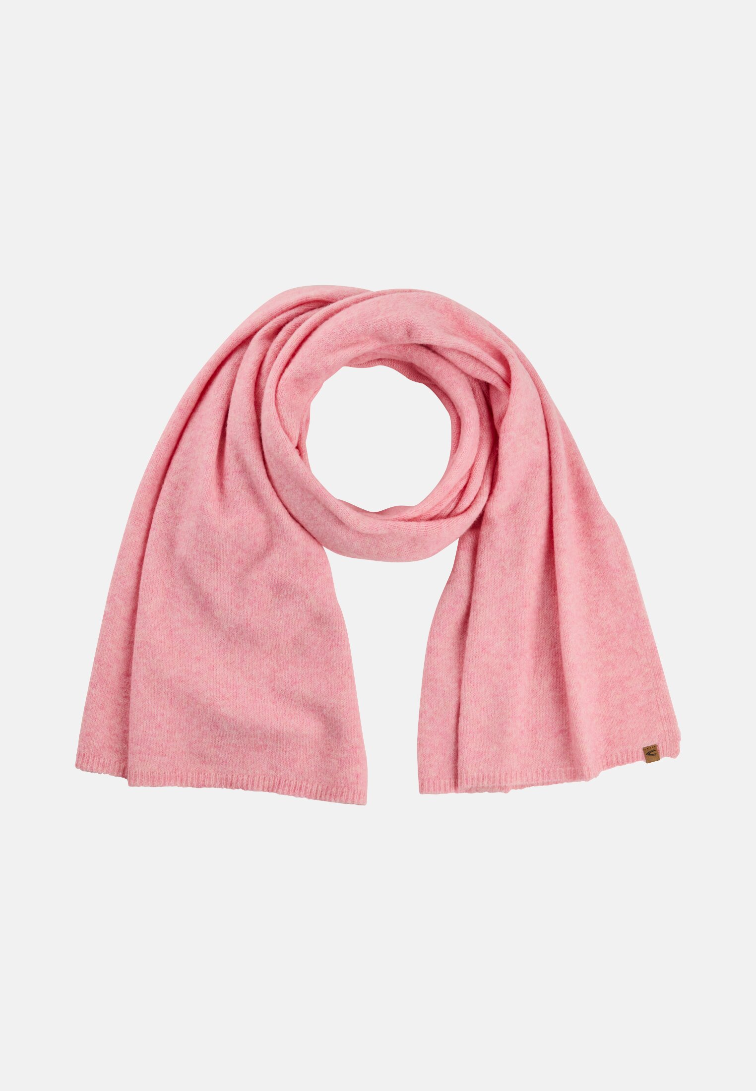 Damen Strickschal aus Polyester-Wollmix Beere frontal vorn