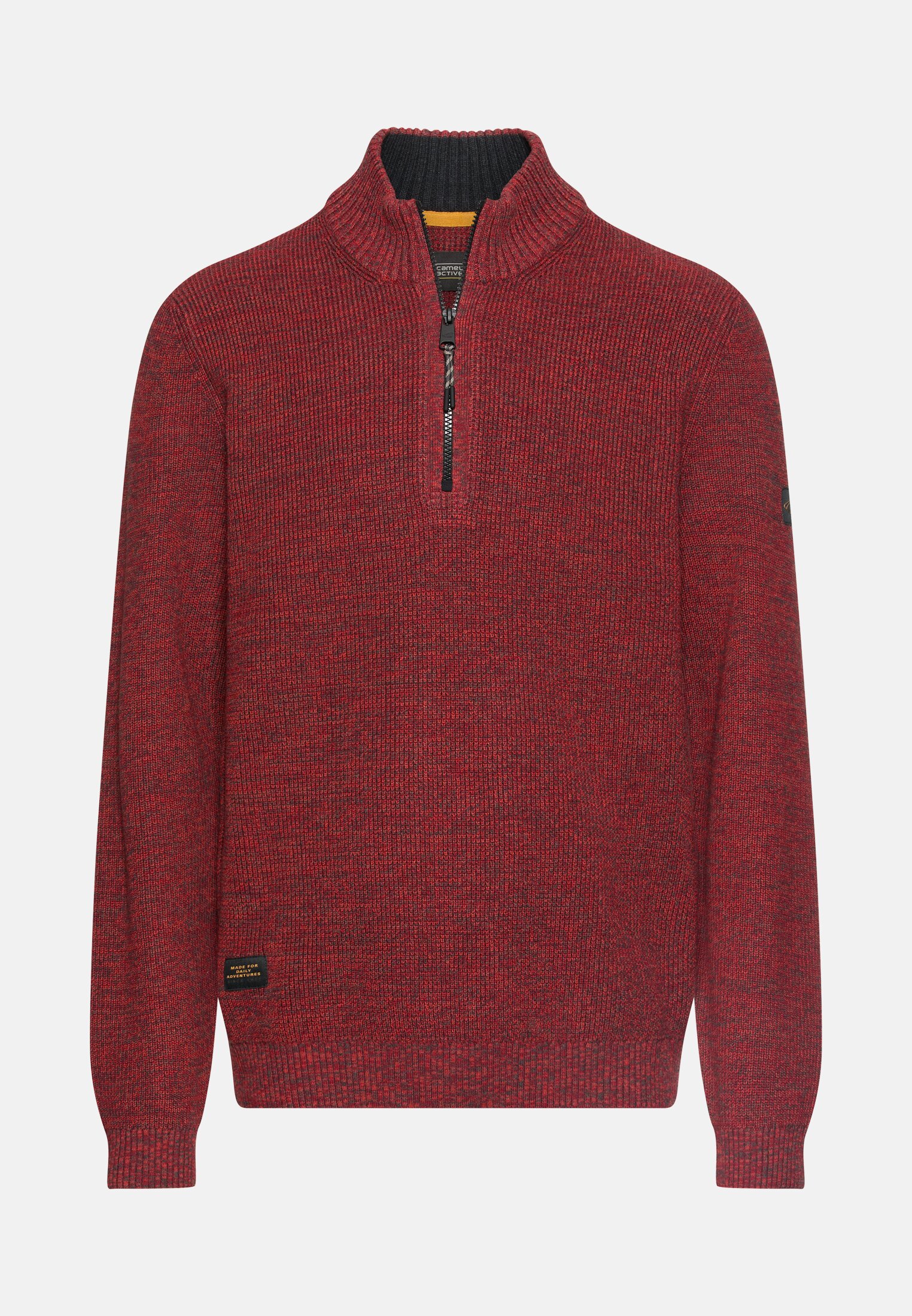 Men Knitted troyer in marled look Terrarot frontal front