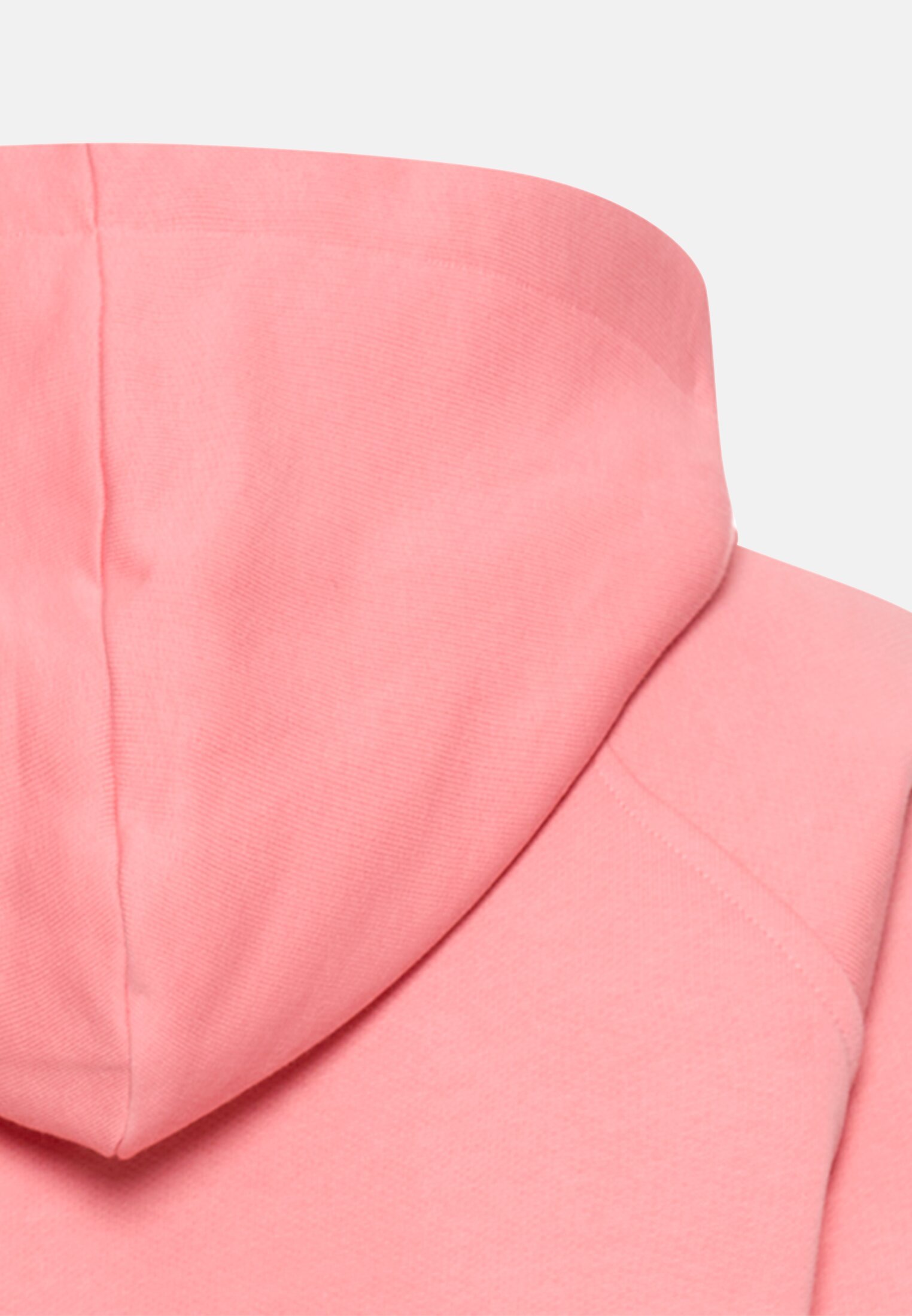 Damen Hoodie aus reiner Baumwolle Beere hinten nah