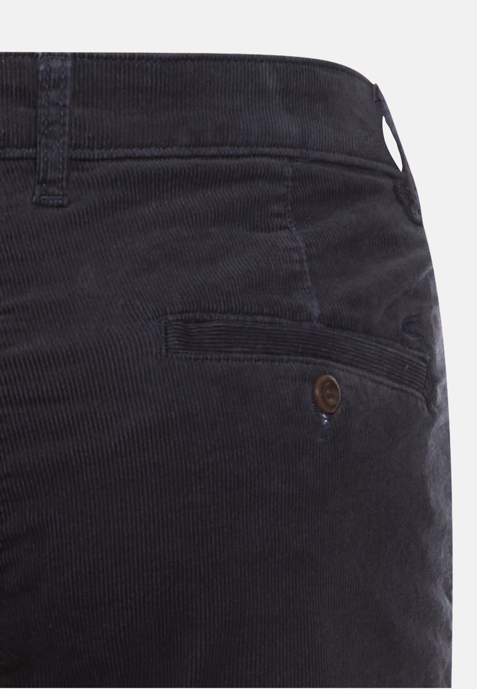 Herren Relaxed Fit Chino mit wärmenden Futter Navyblau hinten nah