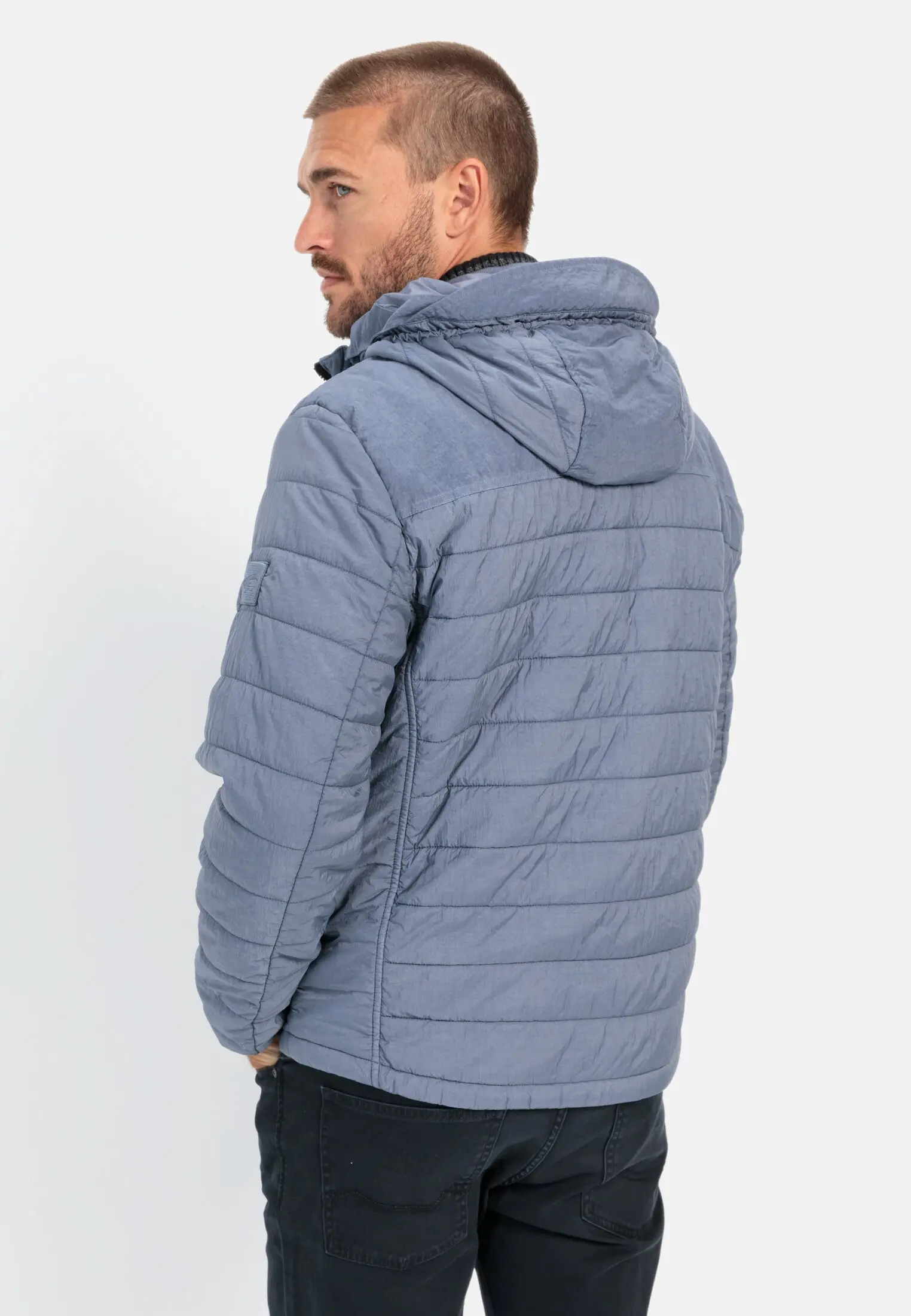 Quilted blouson for Herren in Denim Blue | 52 