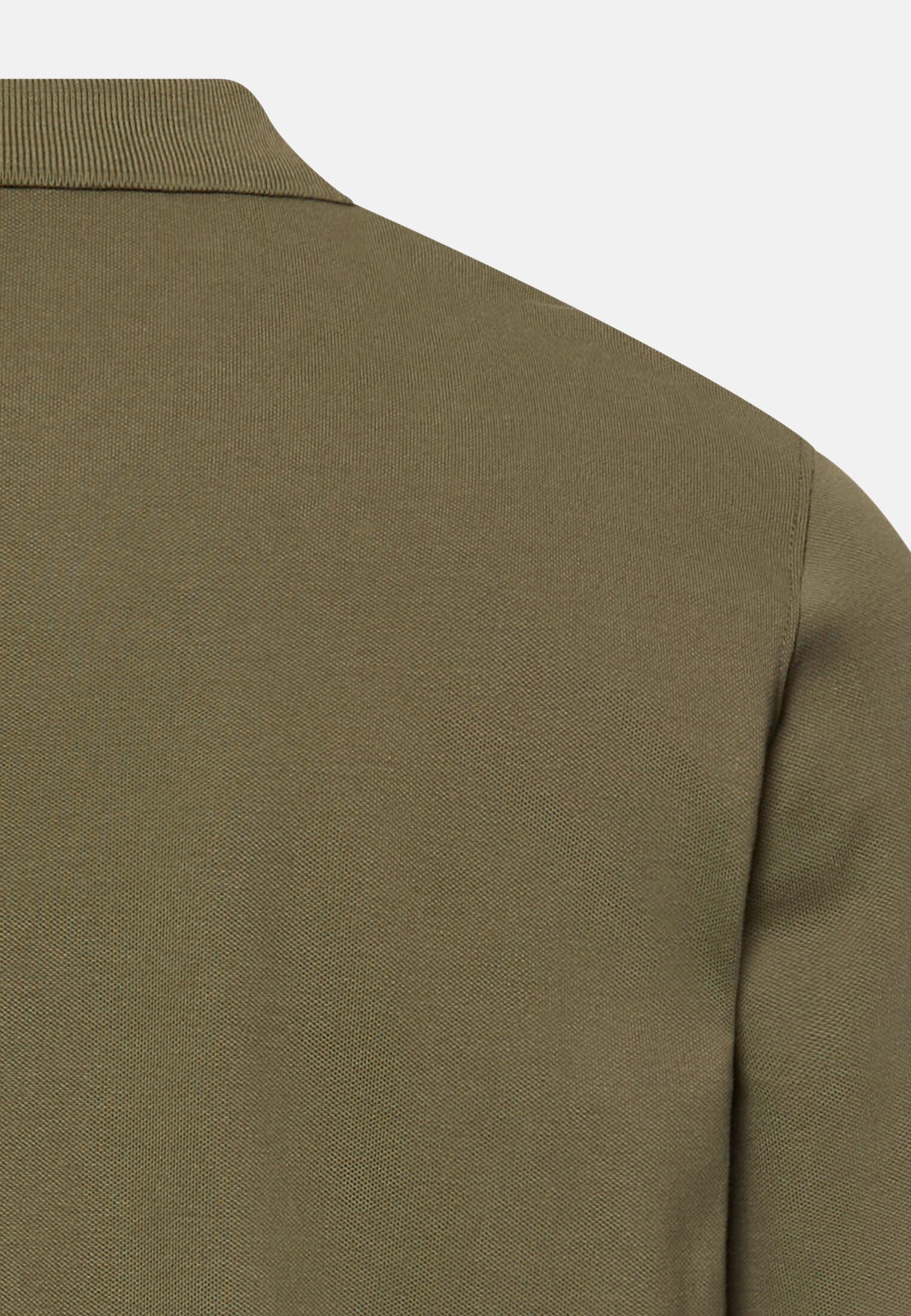 Men Polo shirt with contrast details Olive Green close back