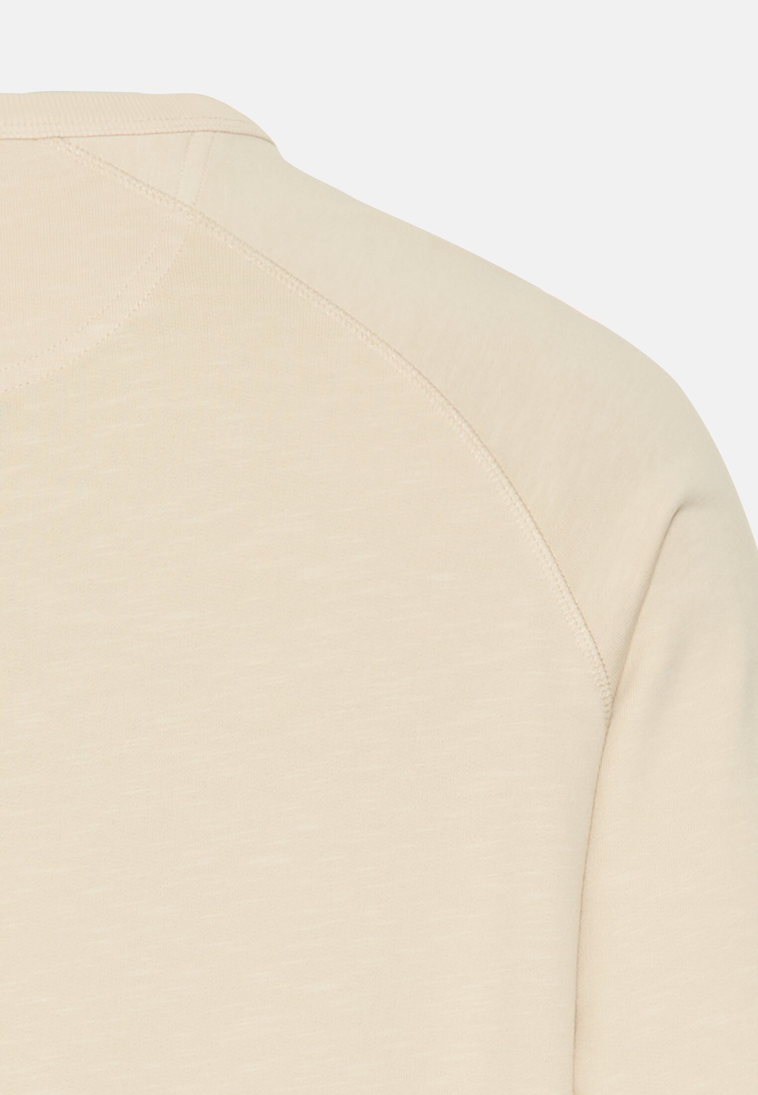 Herren Sweatshirt aus reiner Baumwolle mit Raglanärmeln Hafer hinten nah