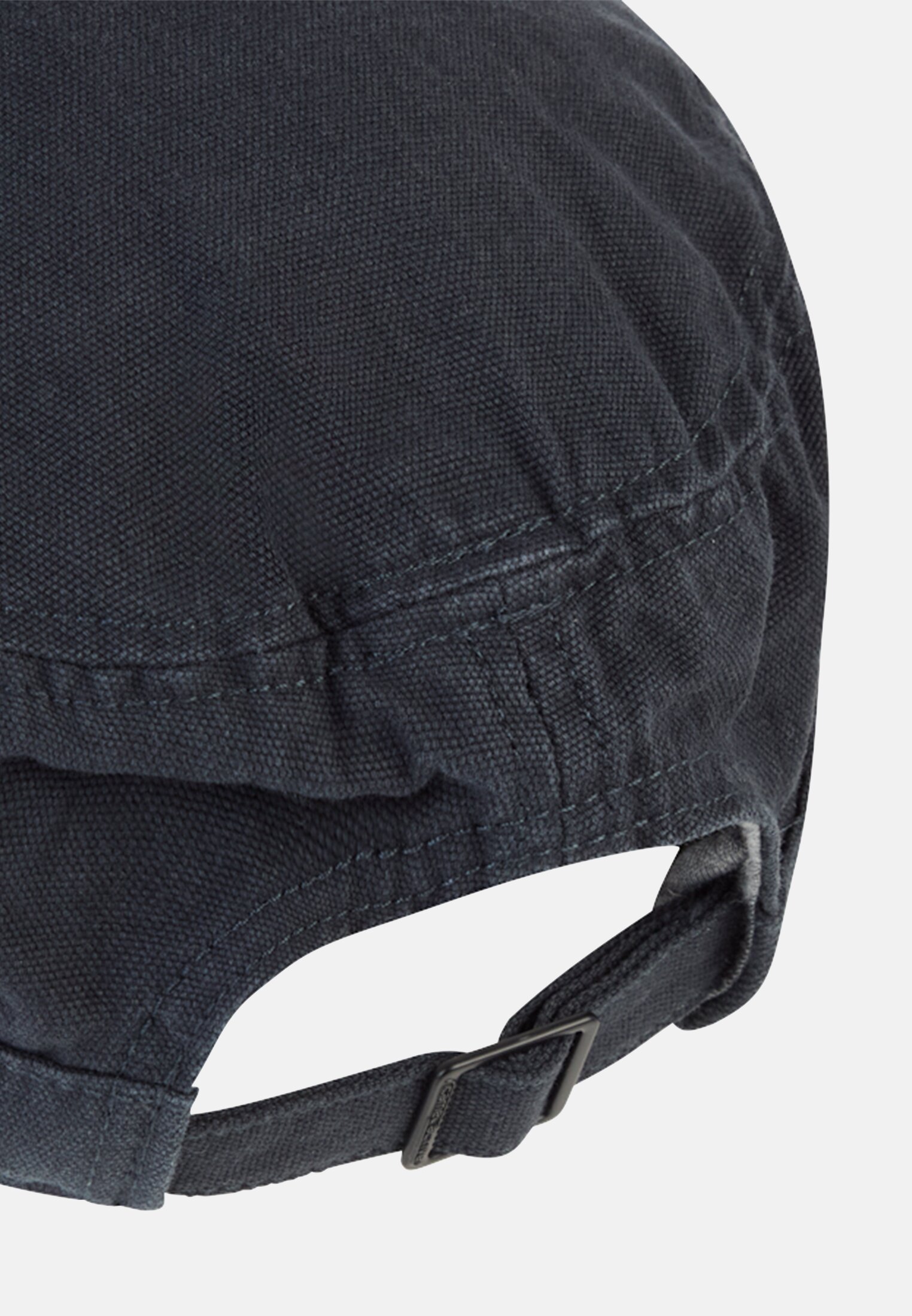 Herren Größenverstellbare Kuba-Cap aus Organic Cotton Dunkelblau hinten nah