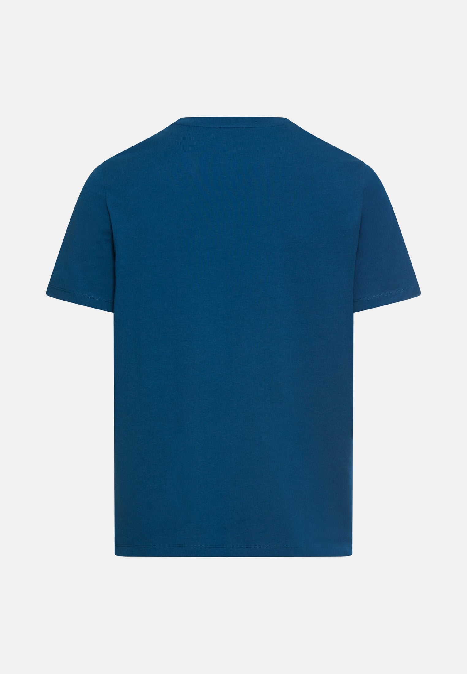 Men fleXXXactive® T-shirt with crew neck Aquamarine frontal back