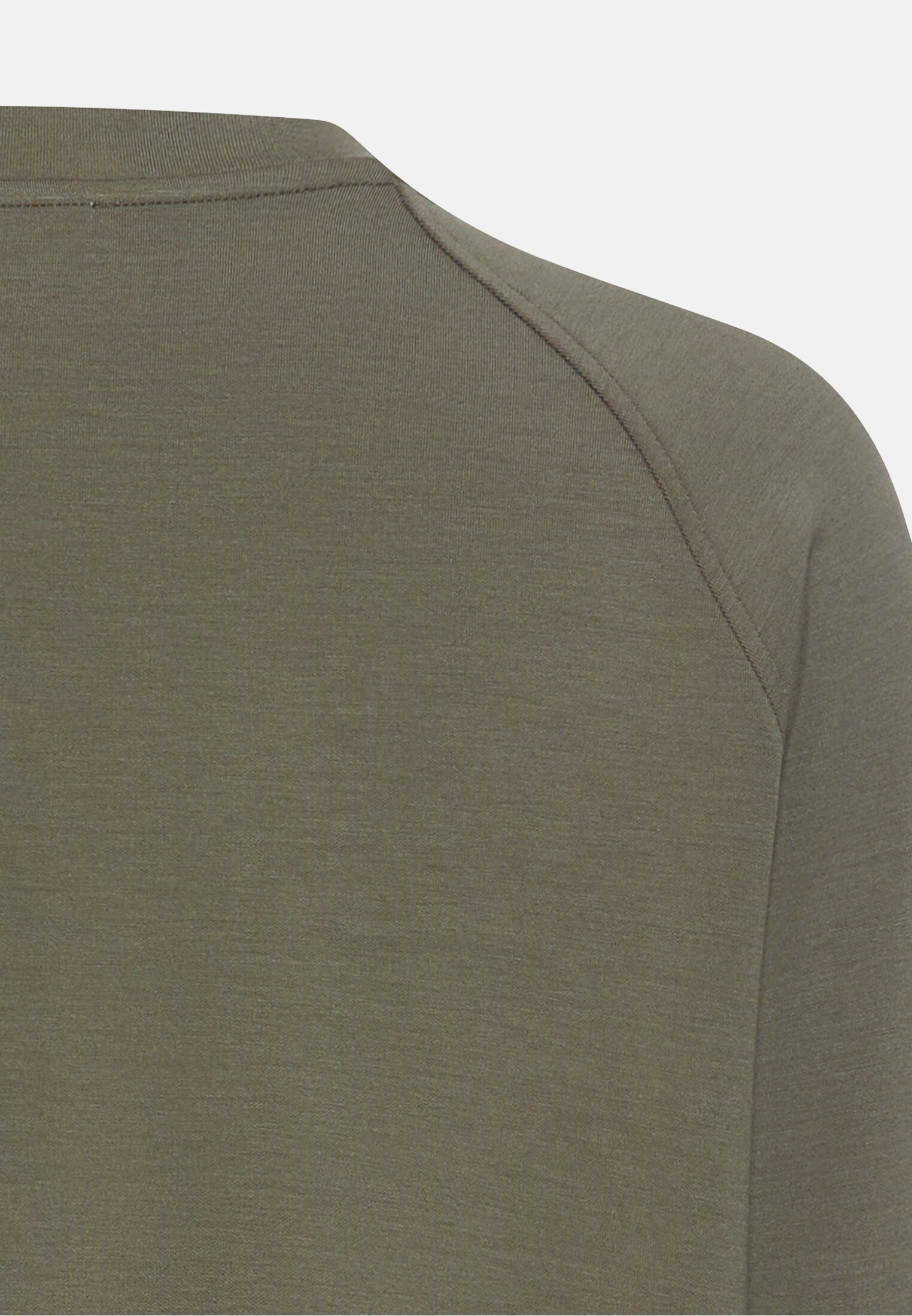 Damen Sweatshirt mit Raglanärmeln Dunkelgrün hinten nah