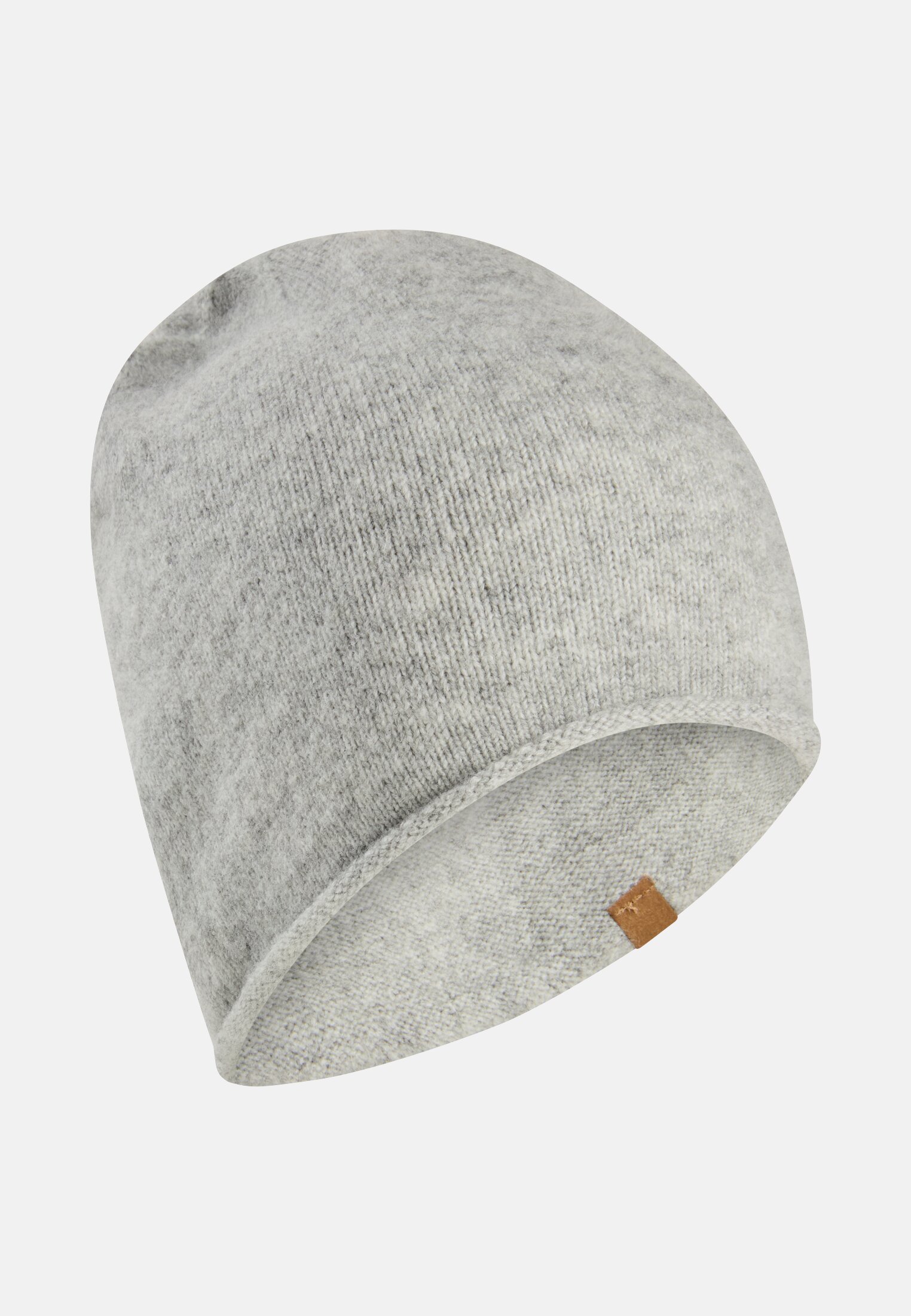 Women Beanie made from a wool blend Gray frontal front