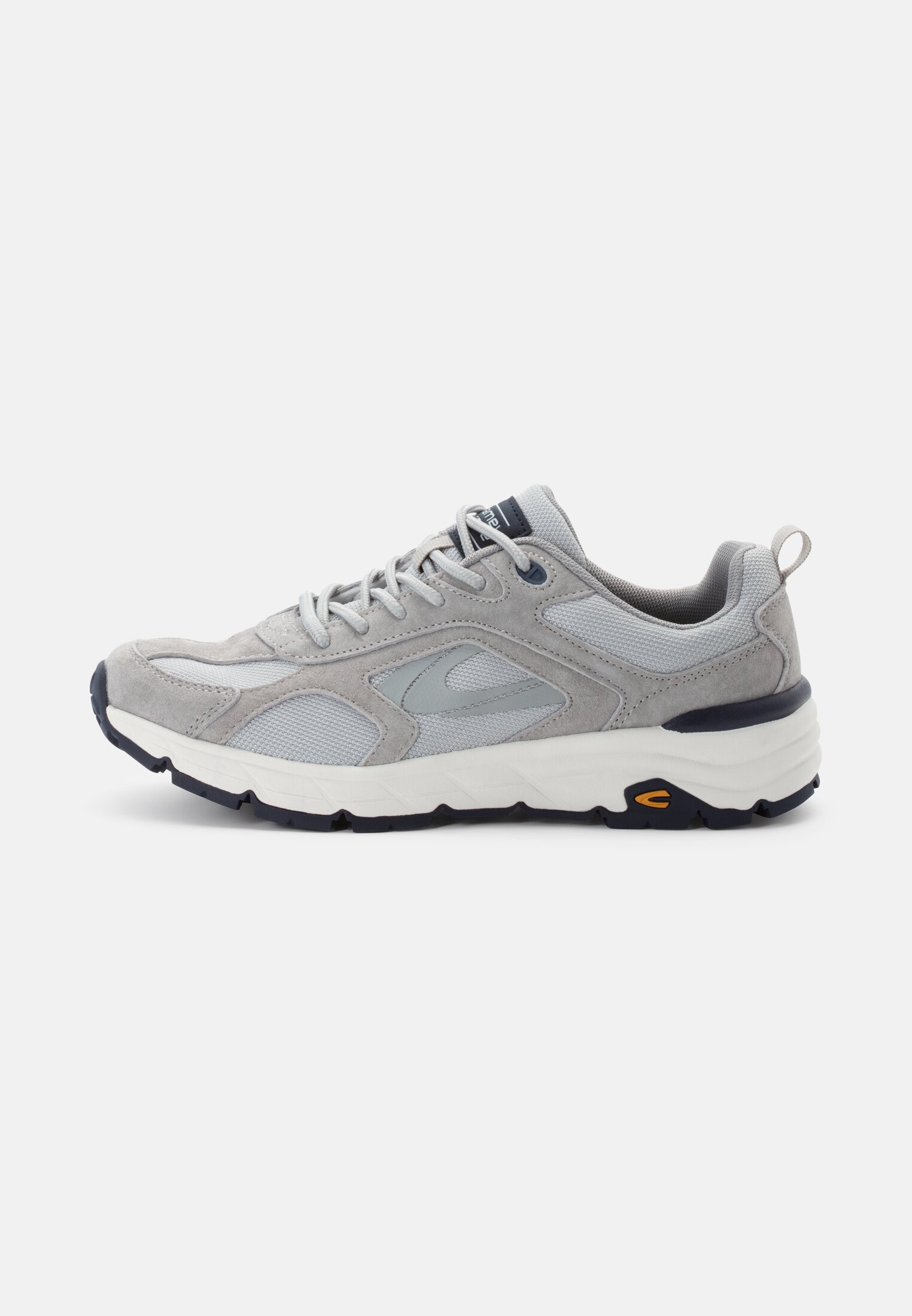 Damen Sneaker aus Nubukleder Grau frontal vorn
