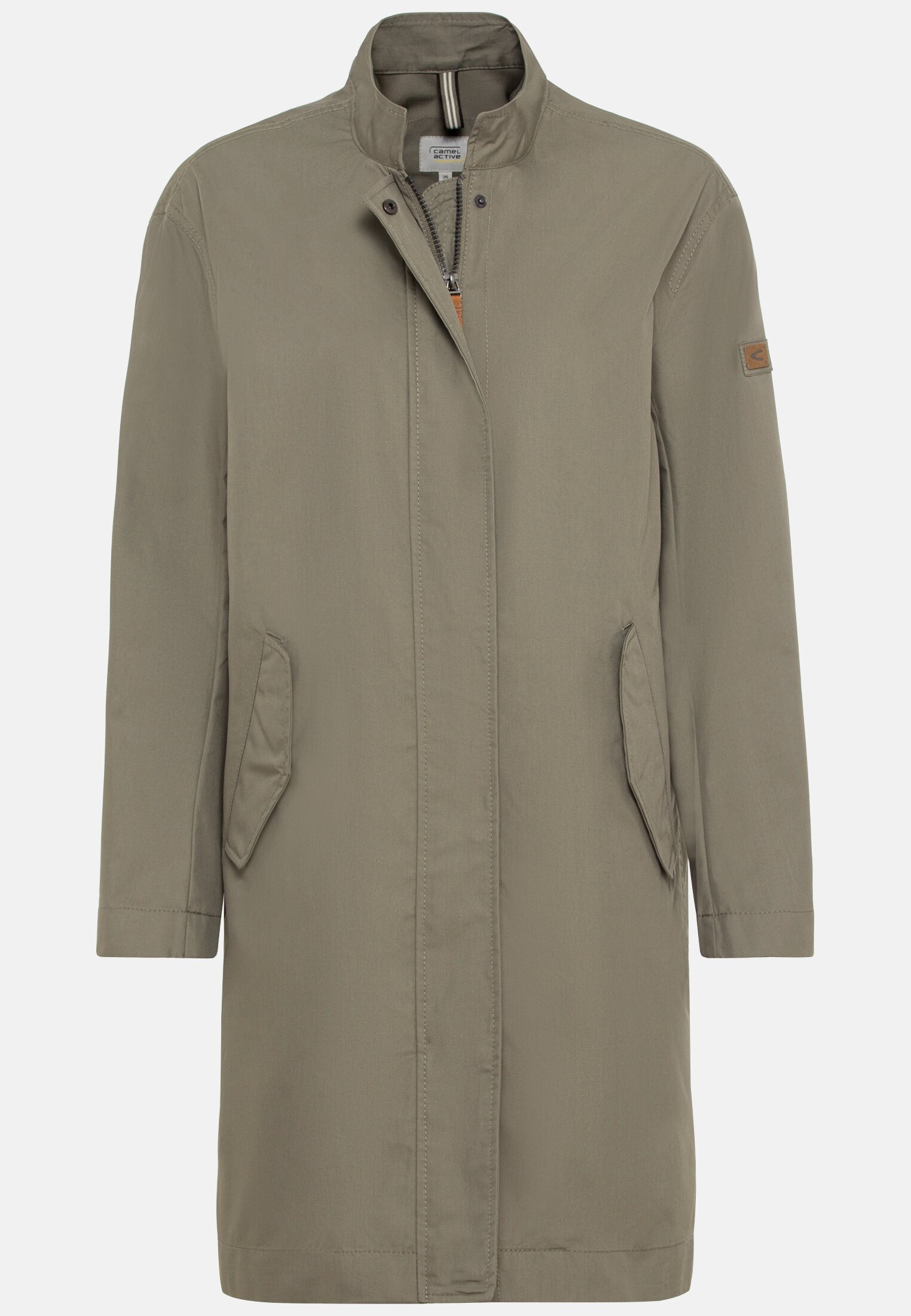 Wasserabweisender Mantel für Damen in Khaki | 36