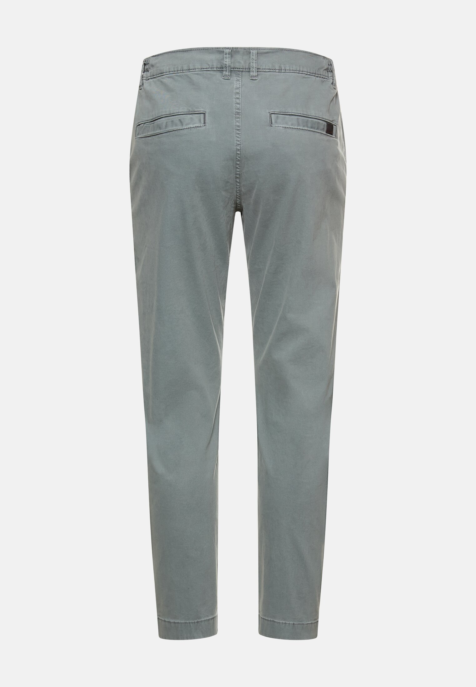 Heren Regular fit chinobroek Stormblauw frontaal achter