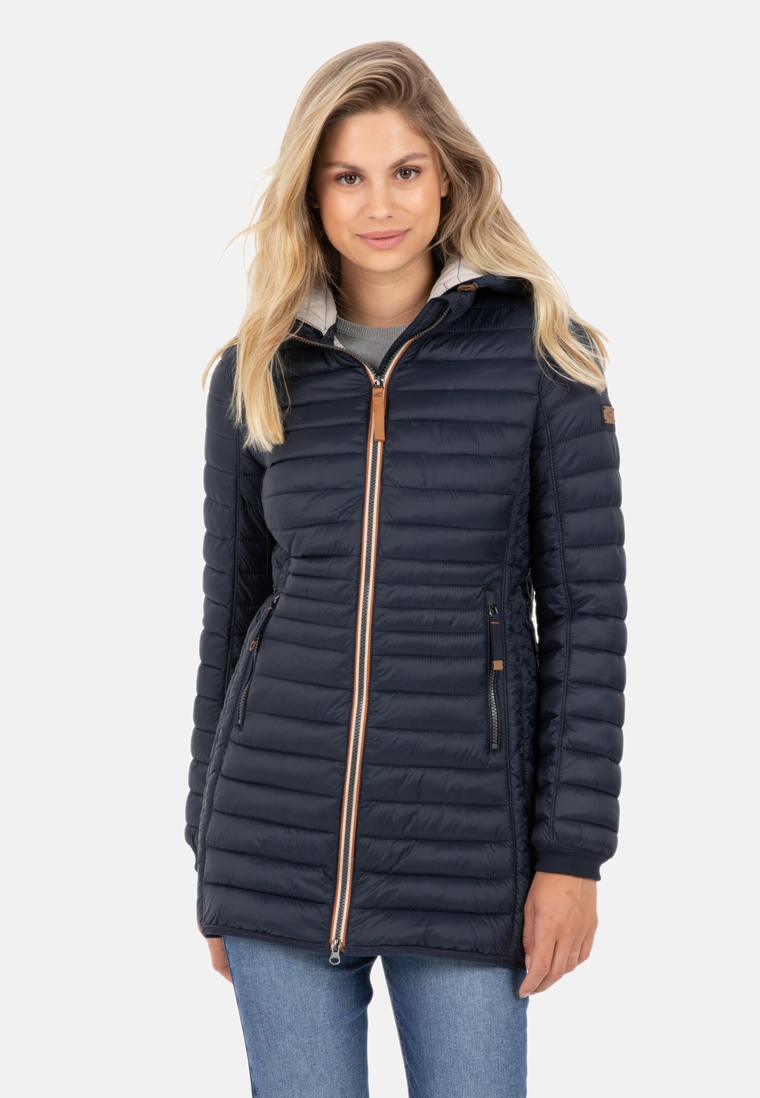 Lange Steppjacke für Damen in Navy | 34 | camel active