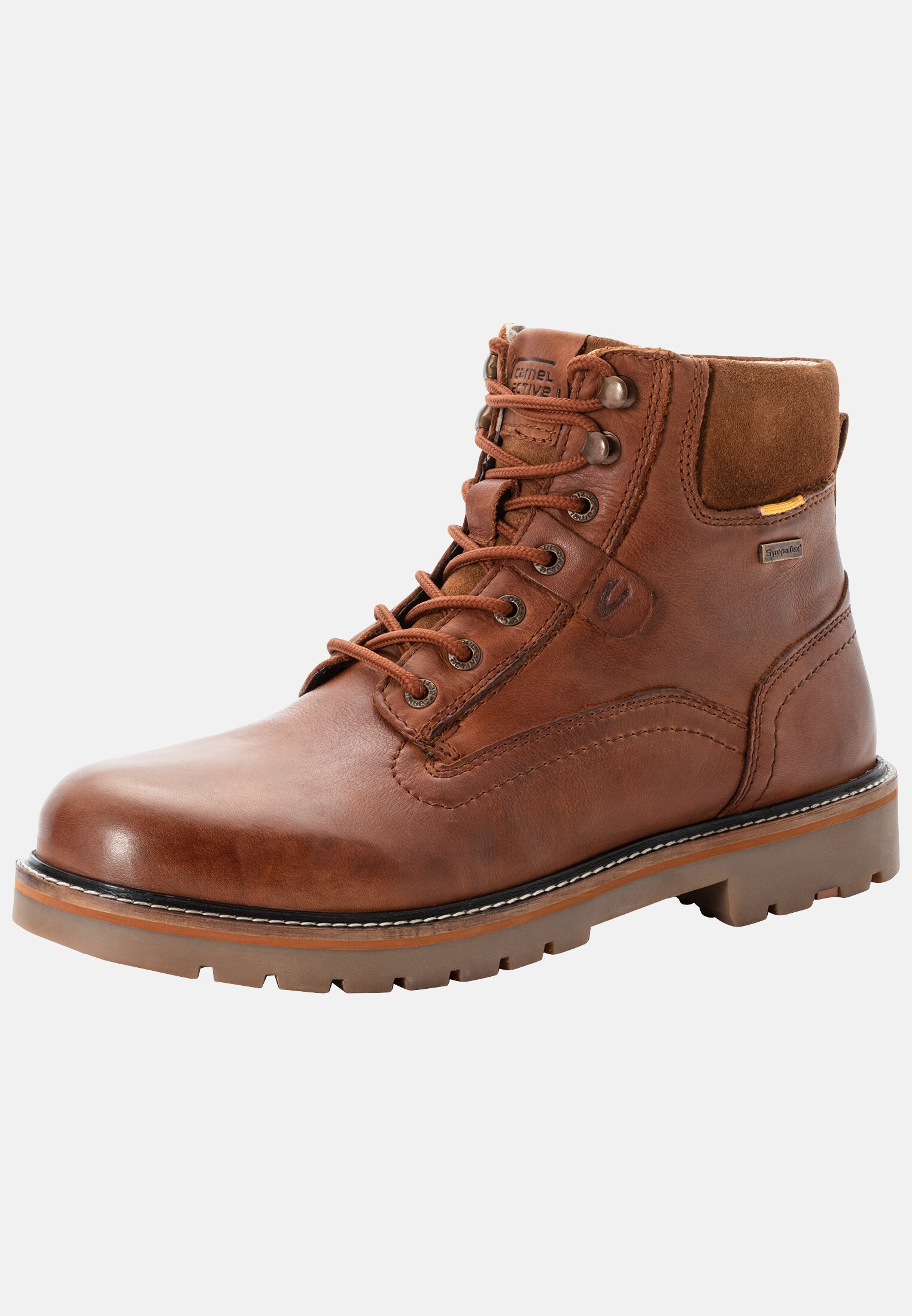 Men MELBOURNE boot made of genuine leather Cognac