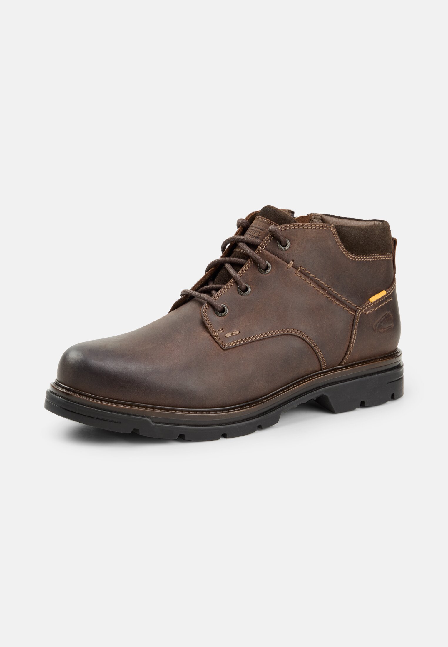 camelactive_Boot_schoko_57GUI03-0400-360_2G Men Lace-up boot with zipper Brown frontal back