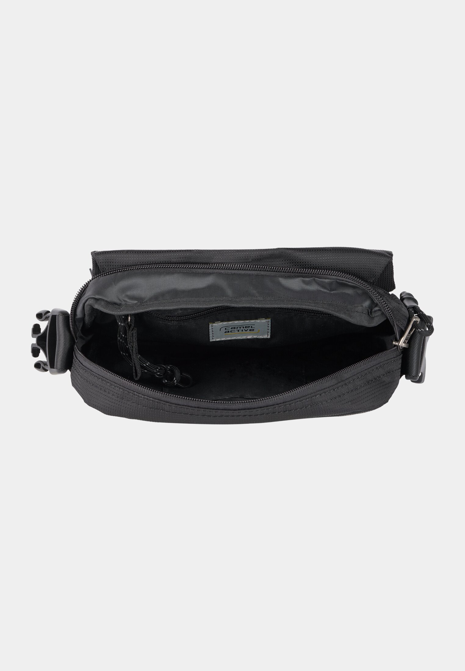 Men CONNECT shoulder bag with magnetic closure Black front close