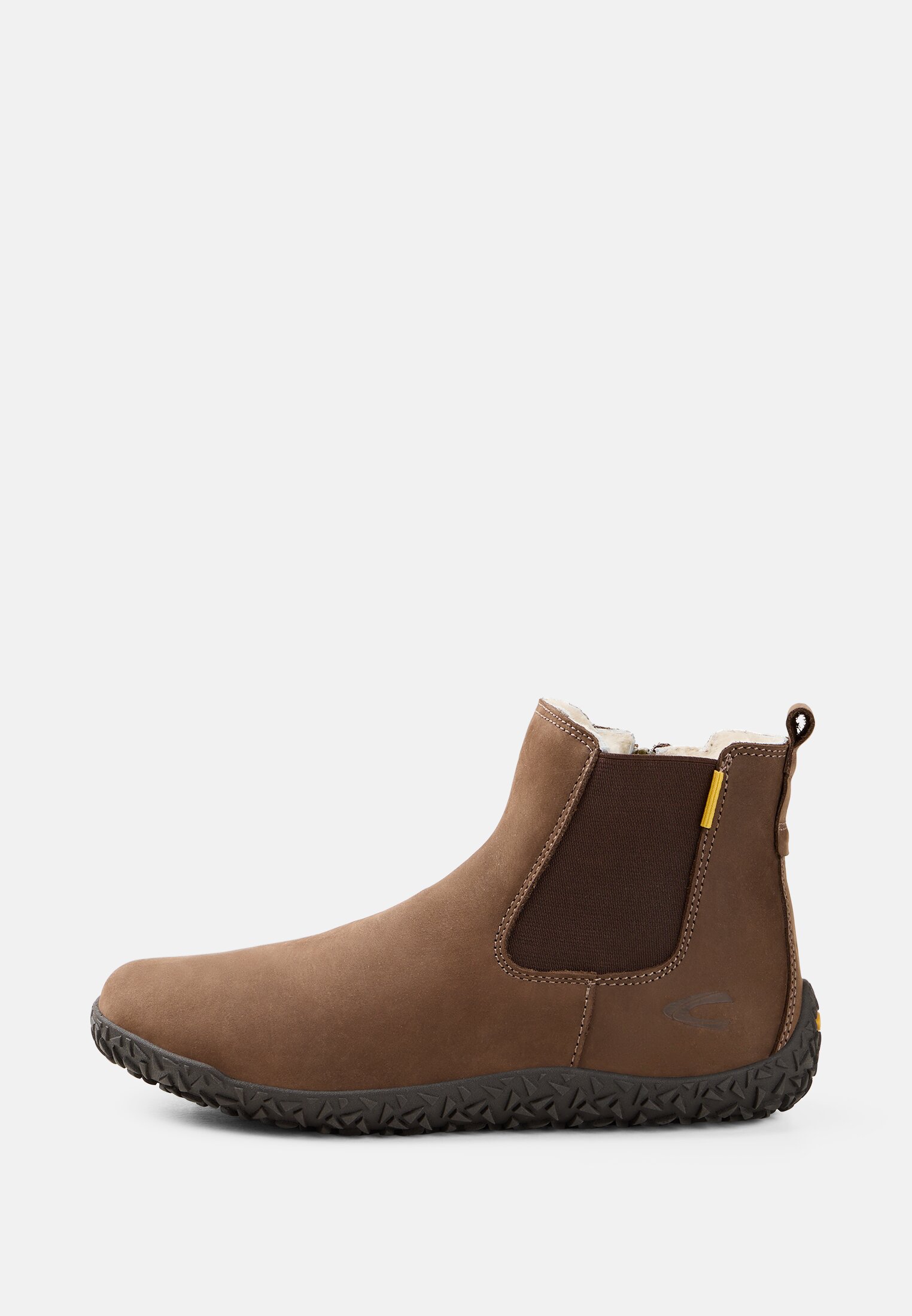 Damen Chelsea Boot mit warmem Innenfutter Braun frontal vorn