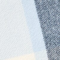 Damen Gewebter Schal mit Karomuster Orange-Blau