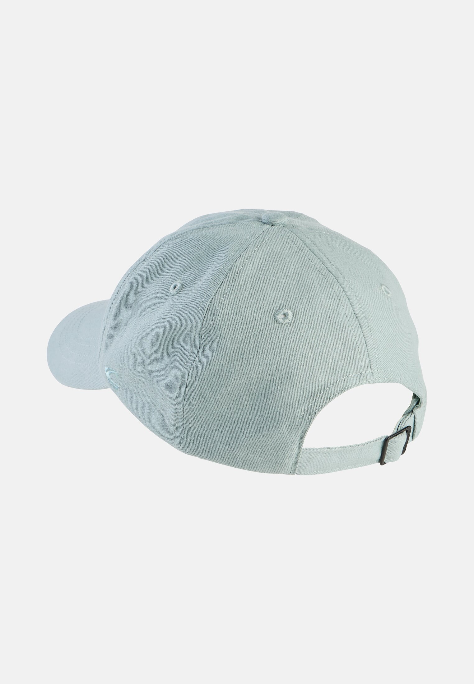 Vrouwen Cap van 100% katoen Jadeblauw frontaal achter