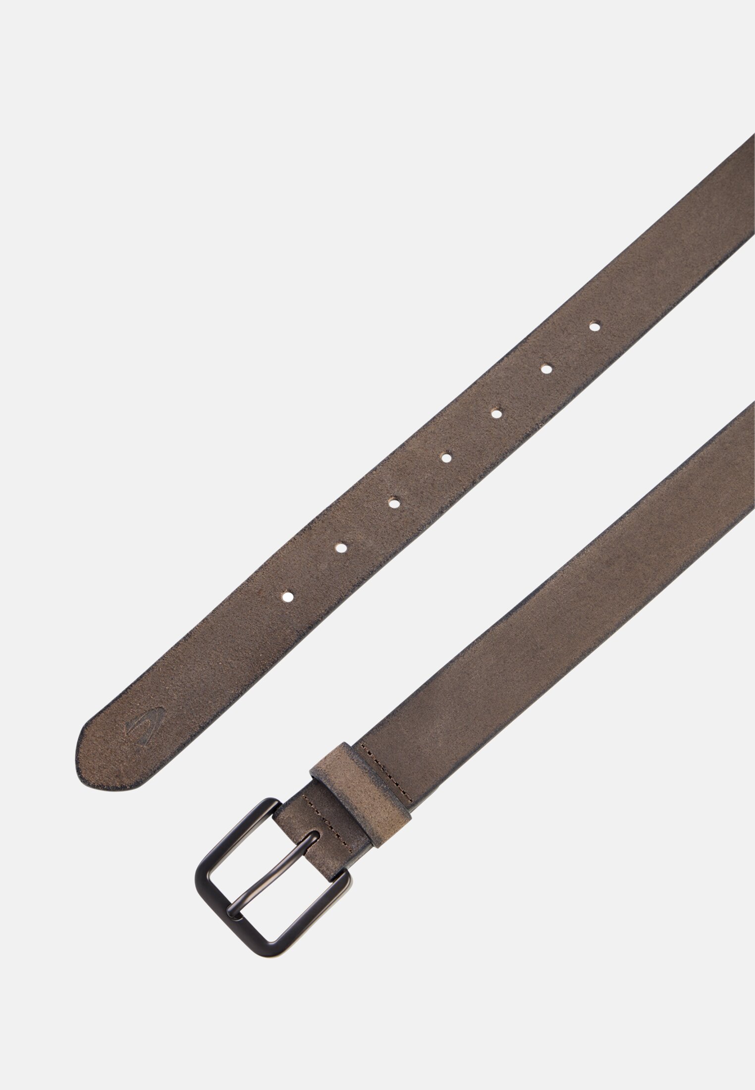 Men Belt made from pure leather Dark Brown front close