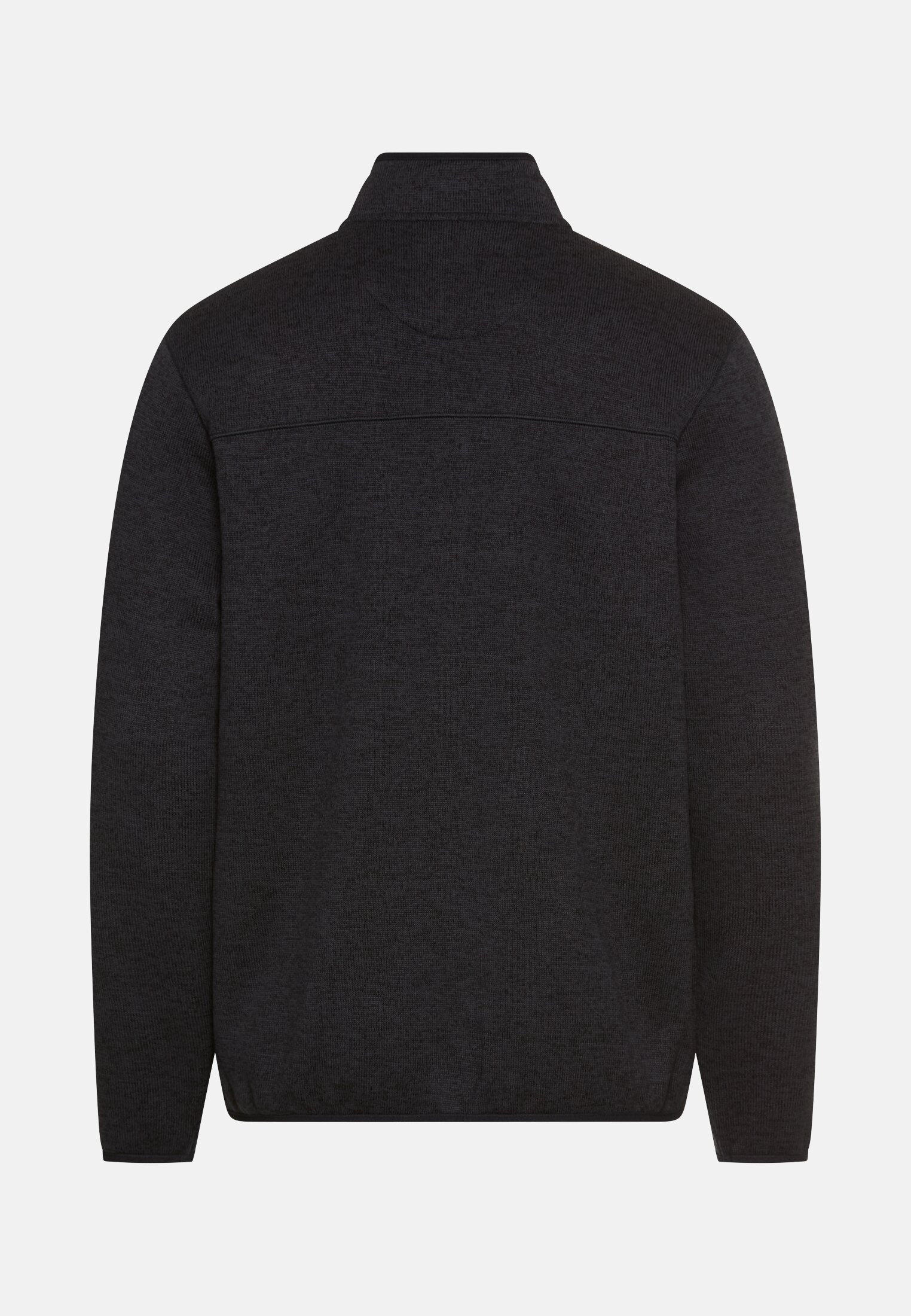 Heren Vest met opstaande kraag Marineblauw frontaal achter