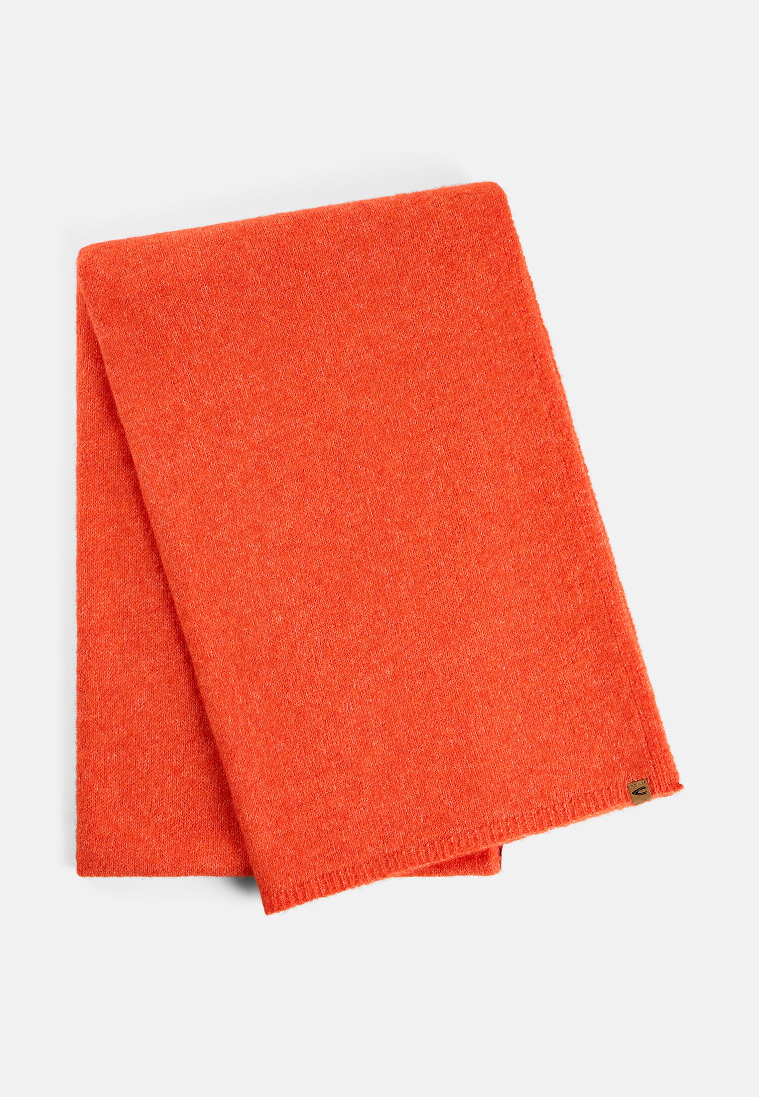 Vrouwen Basic sjaal van een zachte materiaalmix Oranje frontaal voor