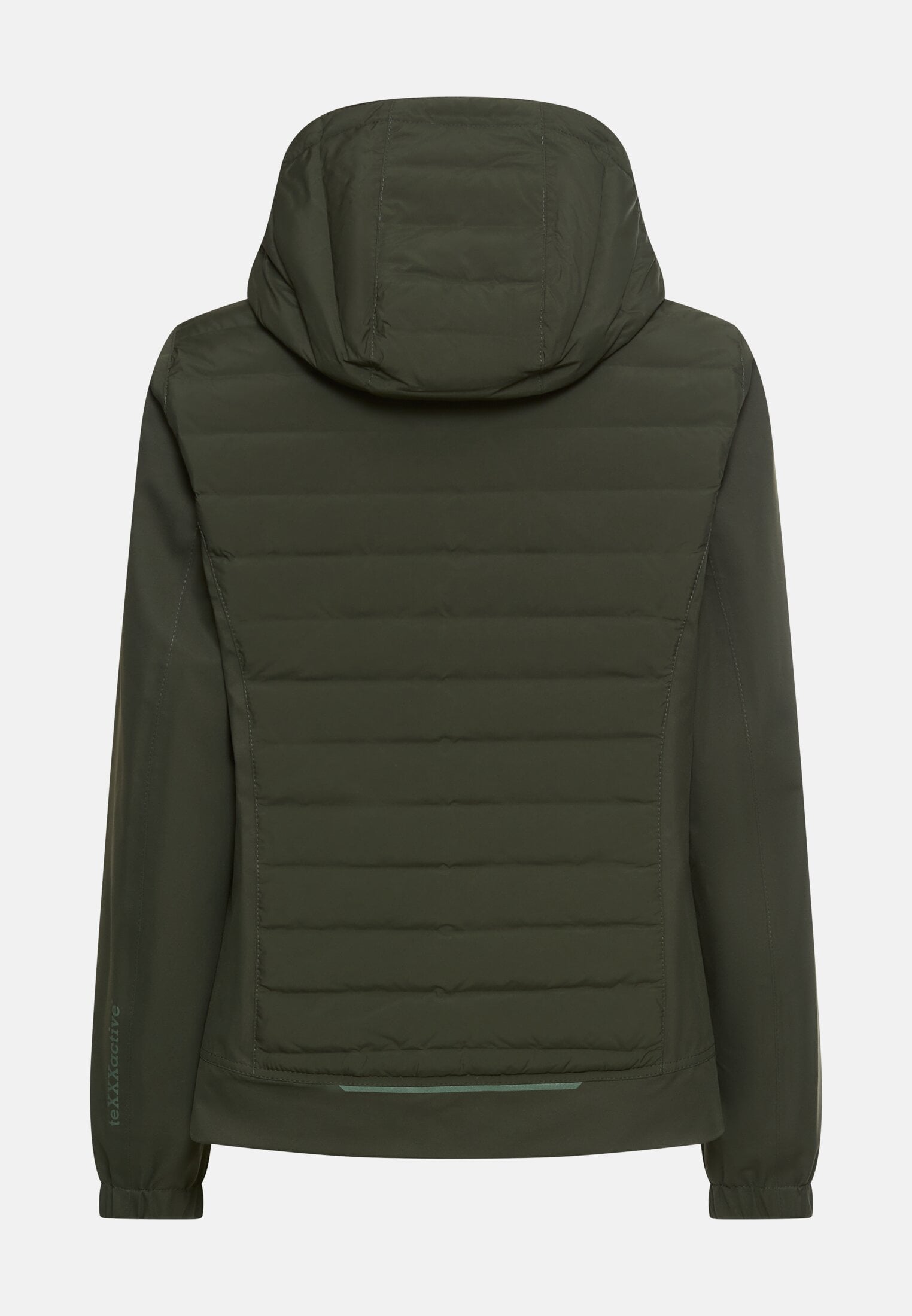 Damen teXXXactive® Blouson mit verstellbarer Kapuze Waldgrün frontal hinten