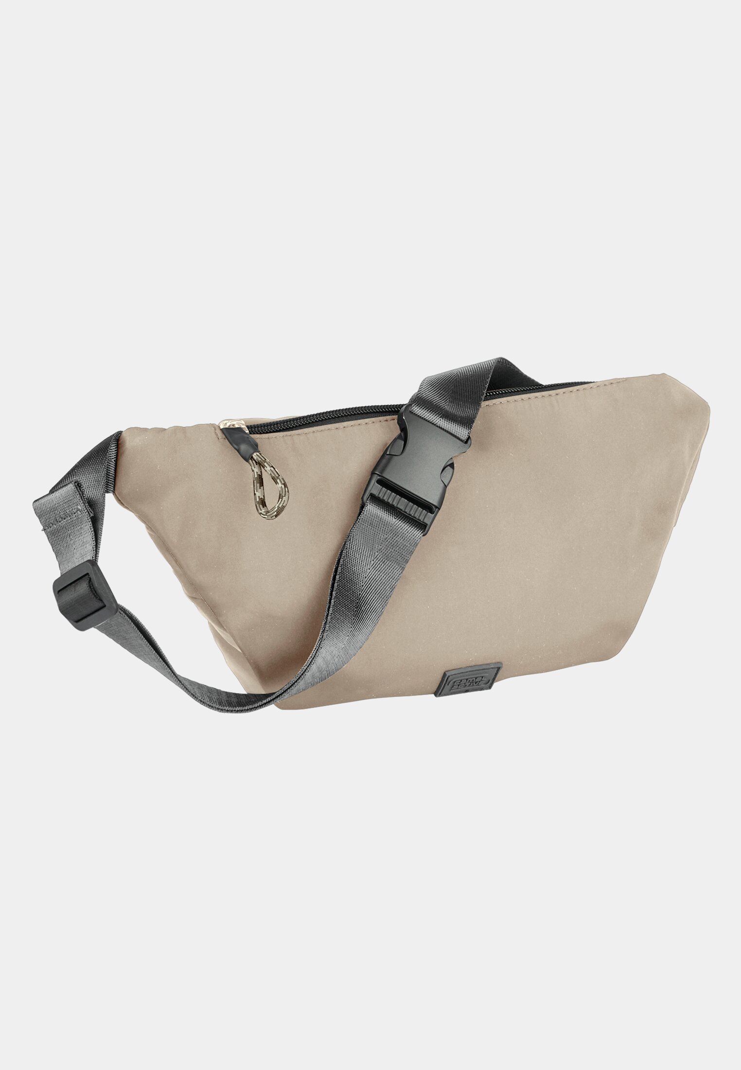 MI_010374-0000-20_2G-00 Herren TERRA Belt Bag aus recyceltem Nylon Beige frontal hinten
