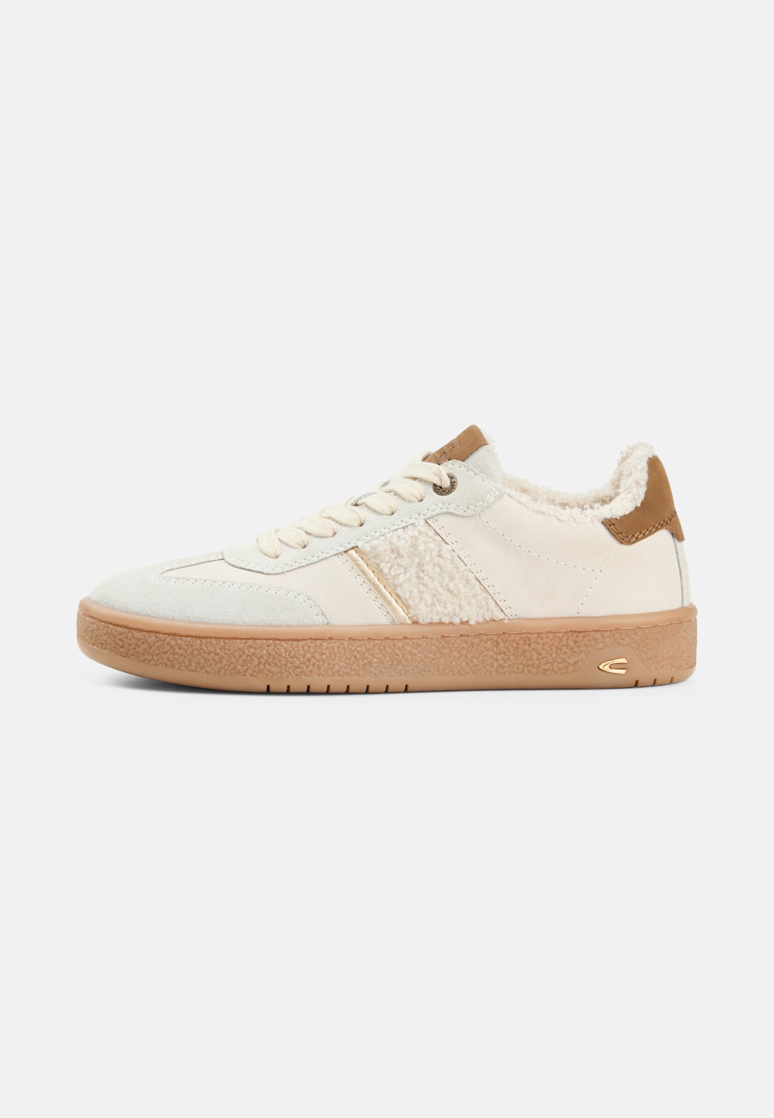 Damen Sneaker mit warmem Innenfutter Beige frontal vorn