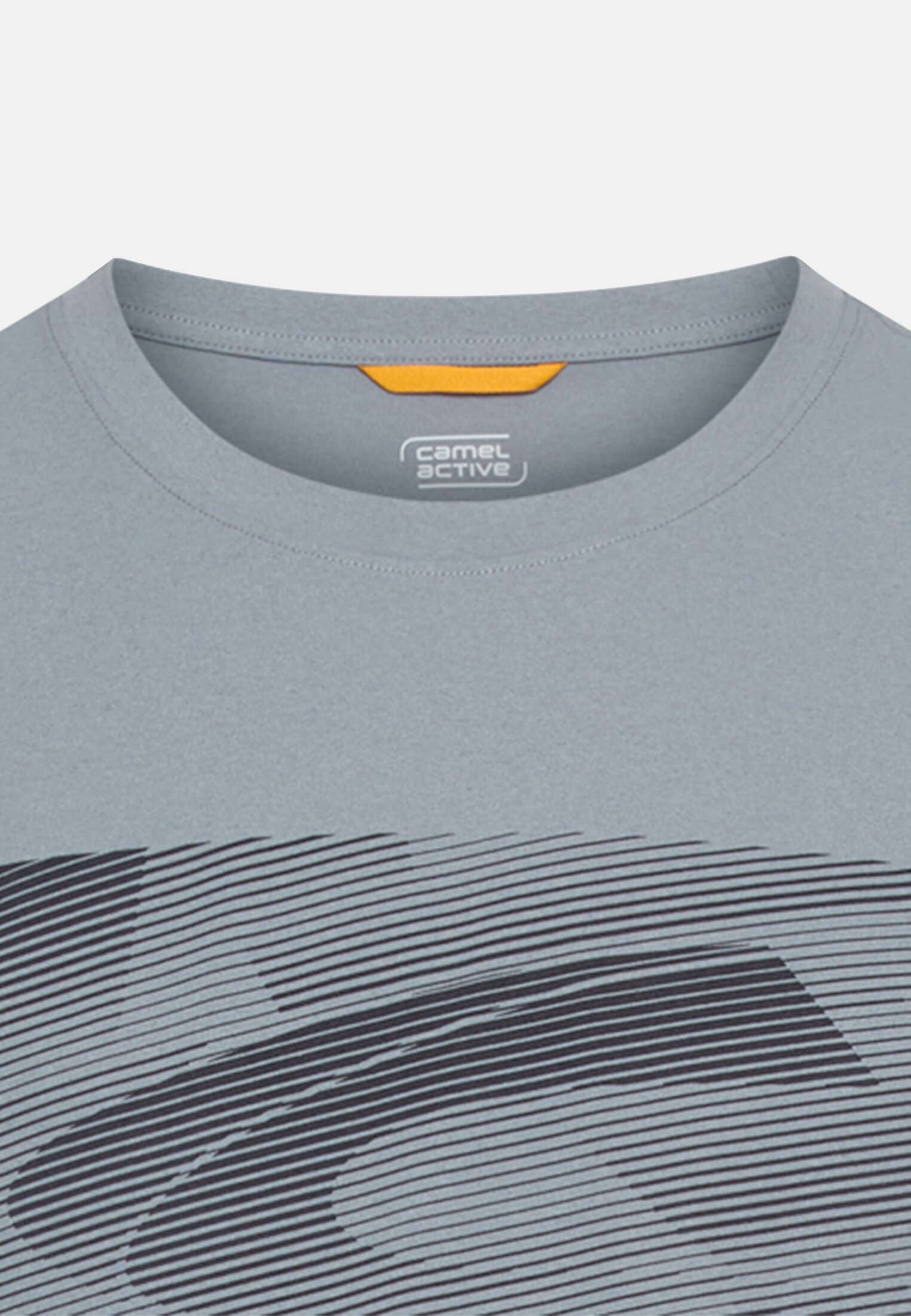 Men T-shirt with quick-dry function Stone blue front close