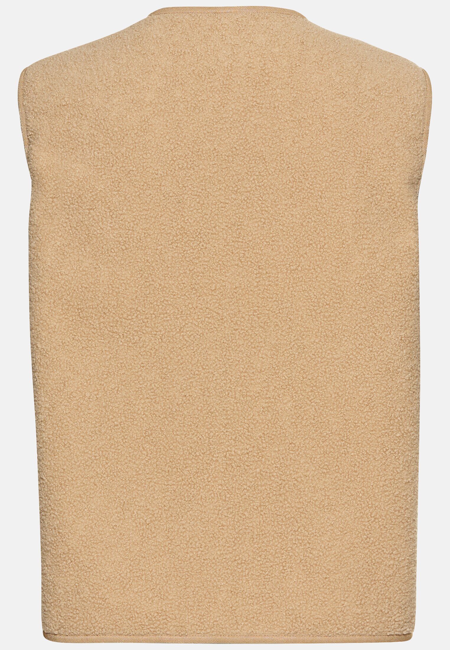 Women Fleece vest with button closure Cashmere frontal back