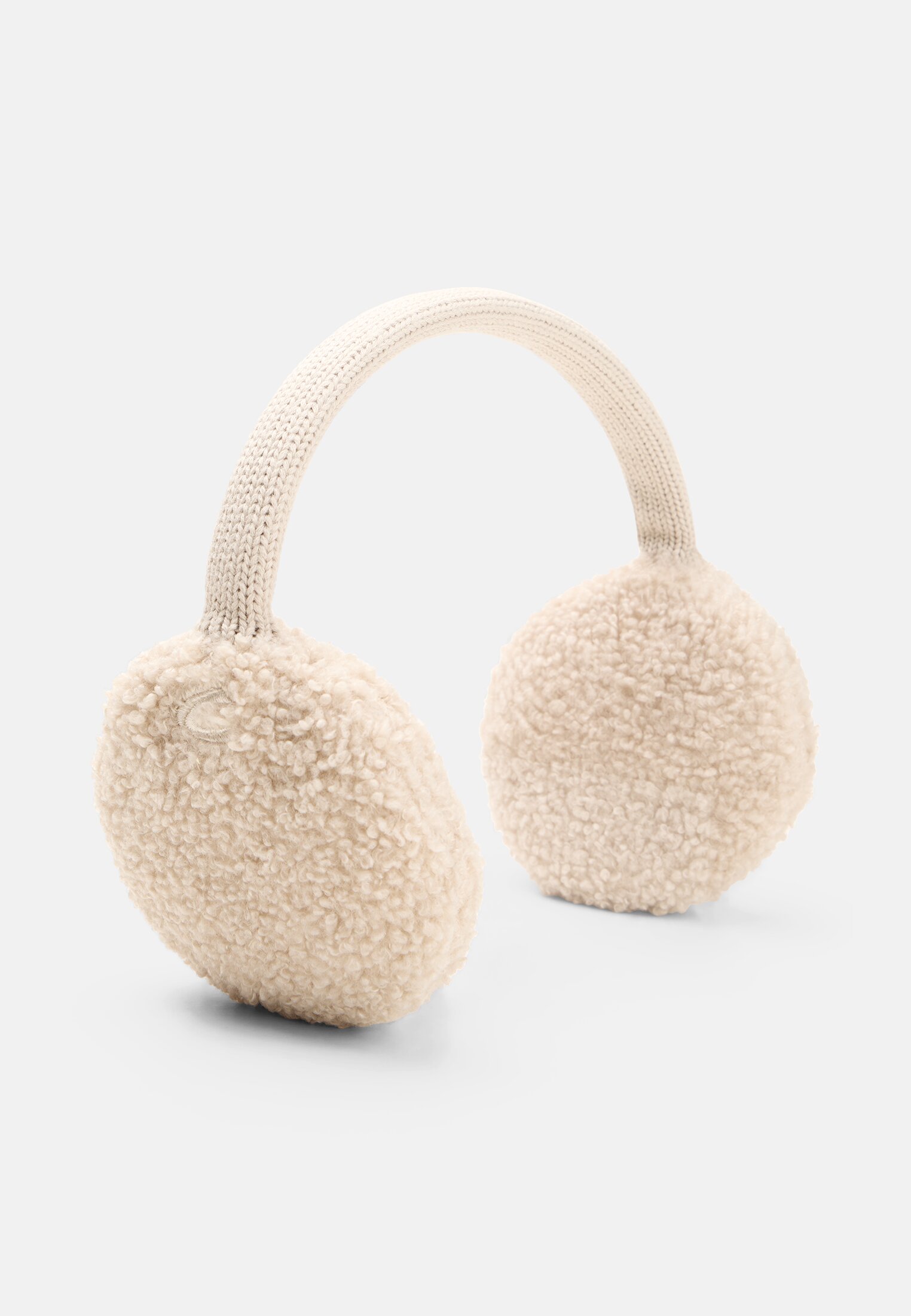 Women Ear Warmer with Teddy Fleece Oak frontal front