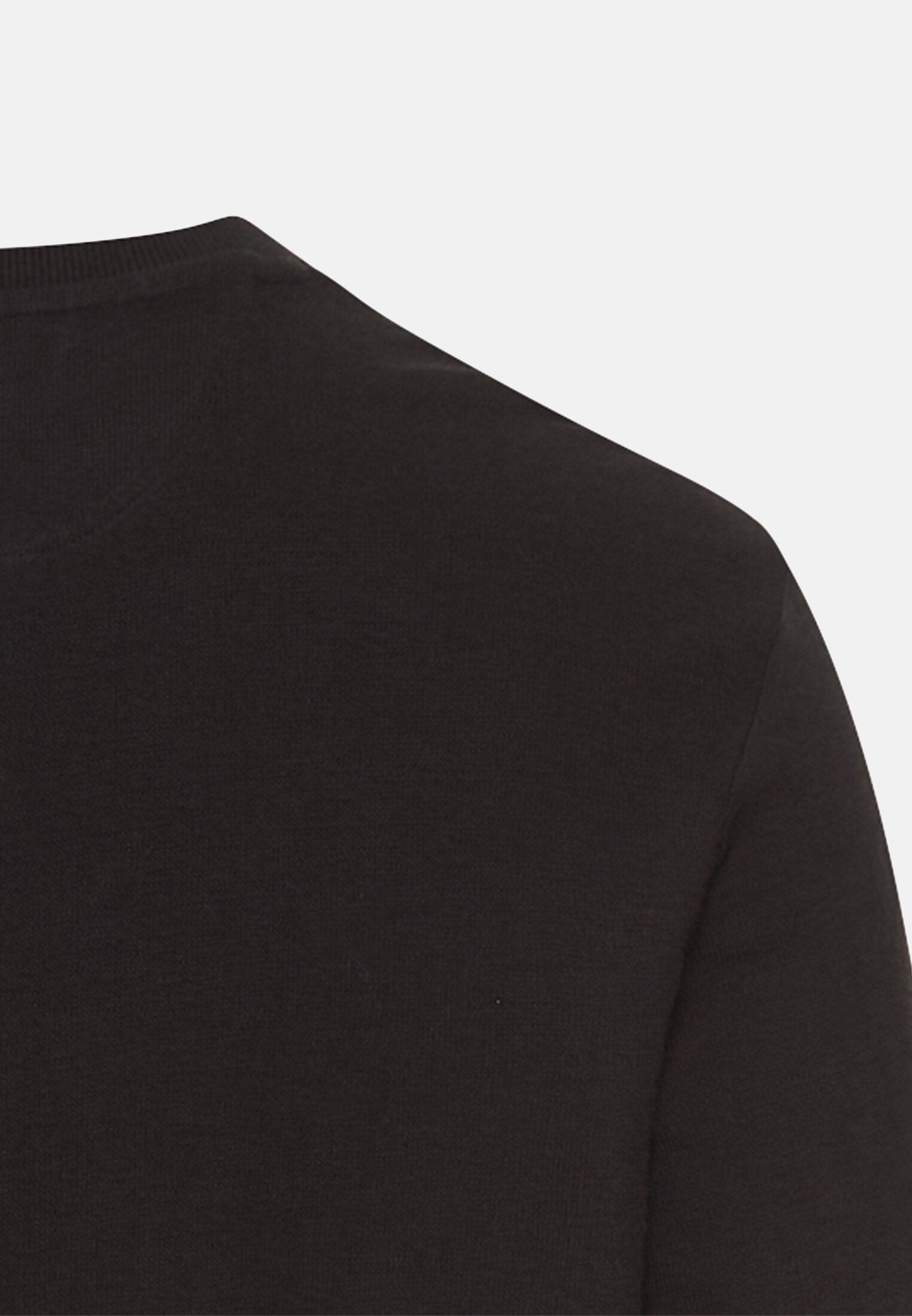 Men Henley shirt made of pure cotton Black close back