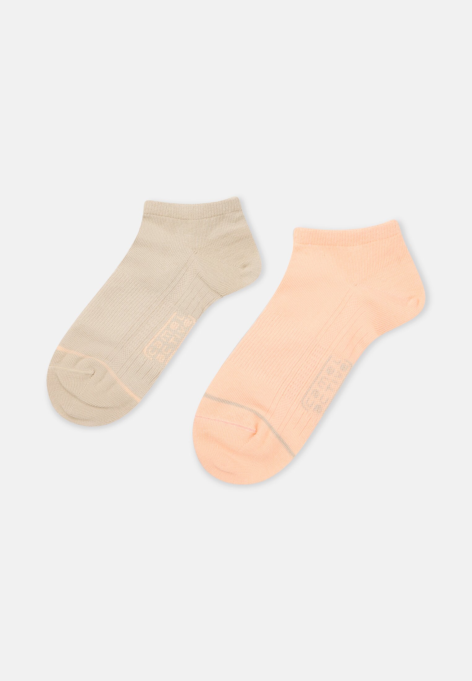 Damen Sneaker-Socken aus Baumwollmix Mehrfarbig vorne nah