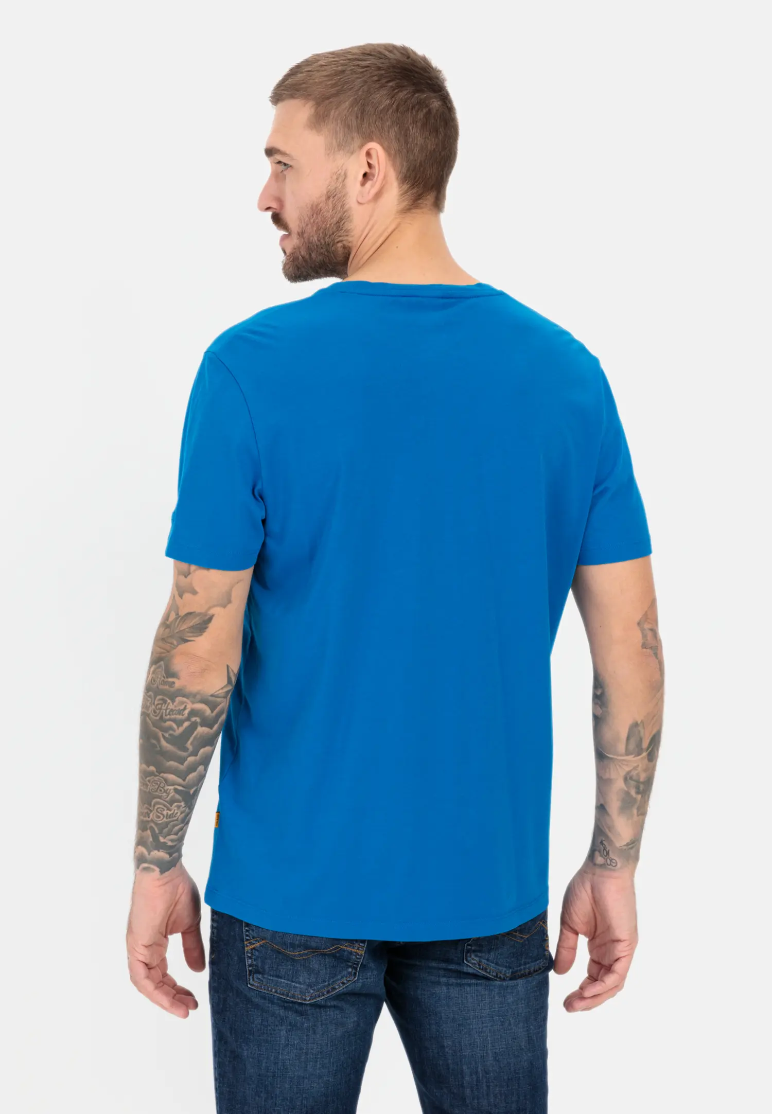 Jersey T-Shirt für Herren in Mittelblau | S | camel active