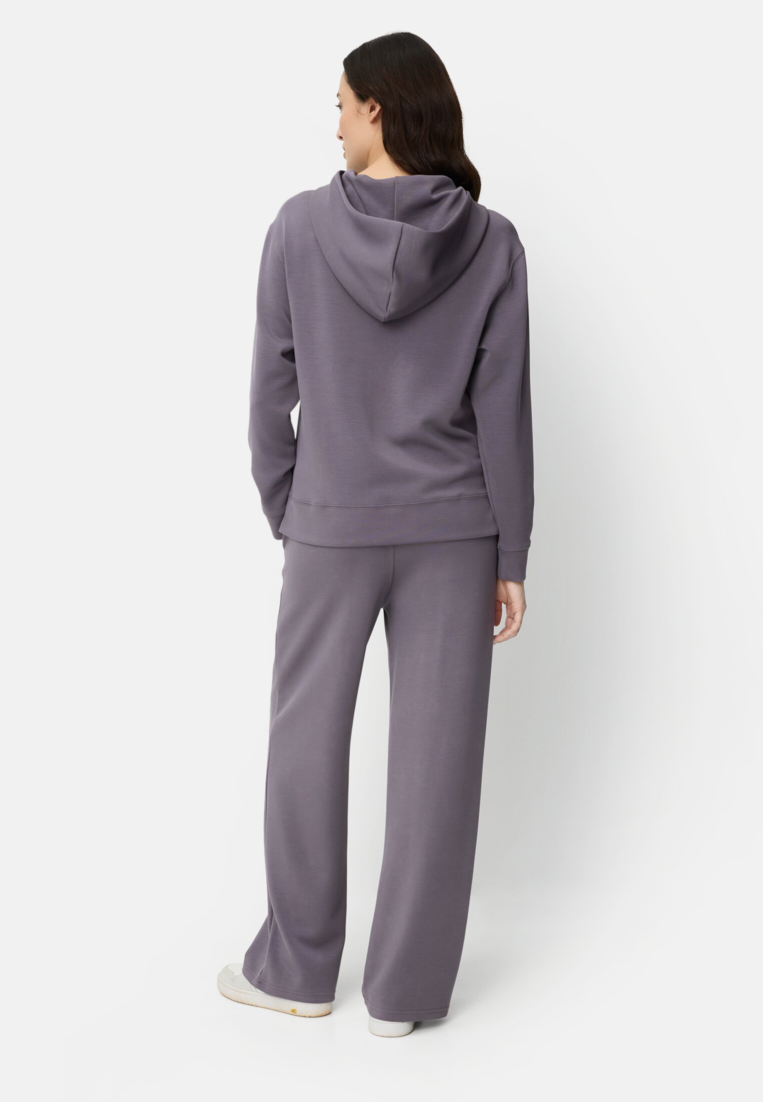 Damen Casual Pants im Jogger-Stil mit elastischem Bund Misty Lilac getragen hinten