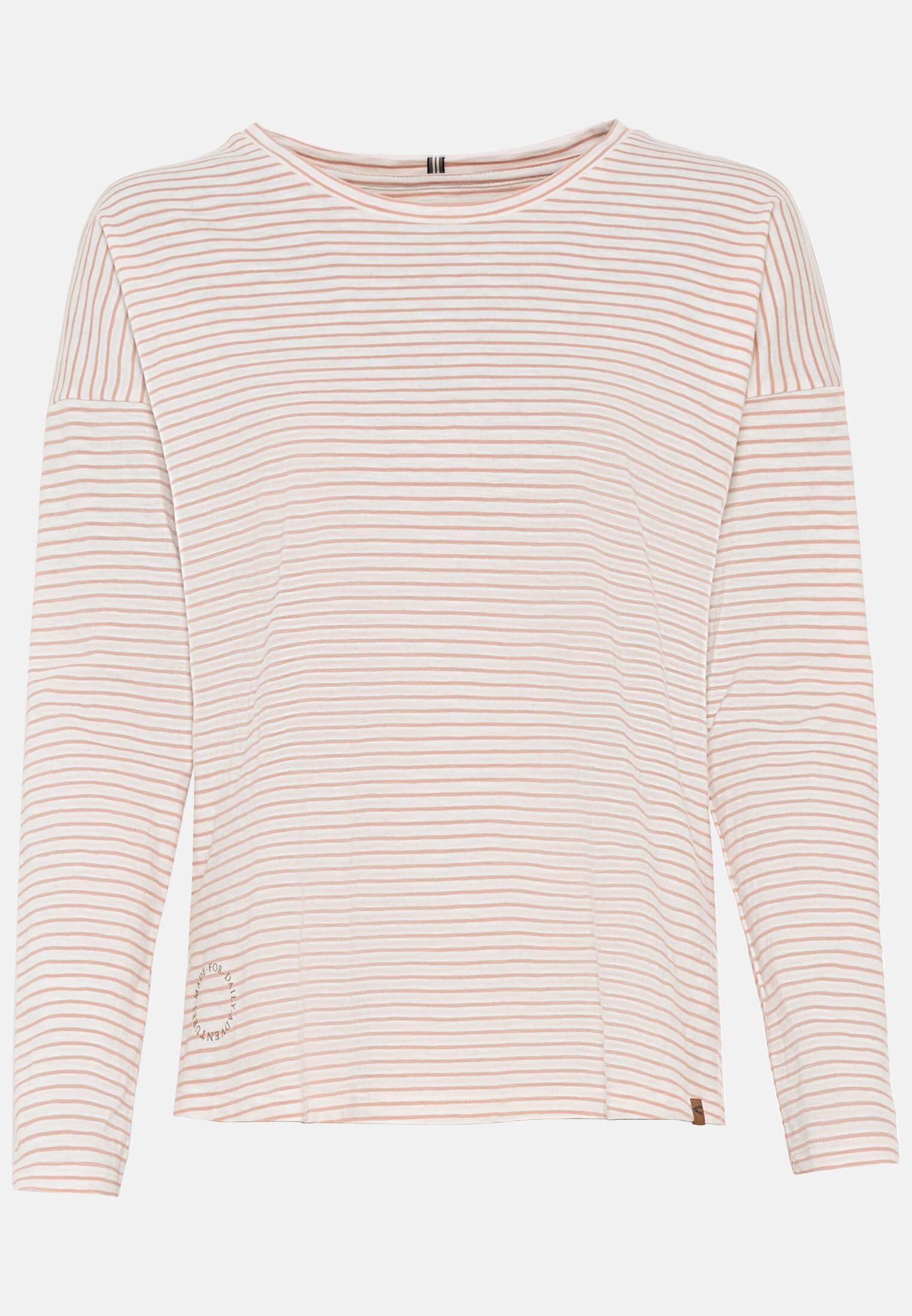Damen Langarmshirt aus Organic Cotton Rosa frontal vorn