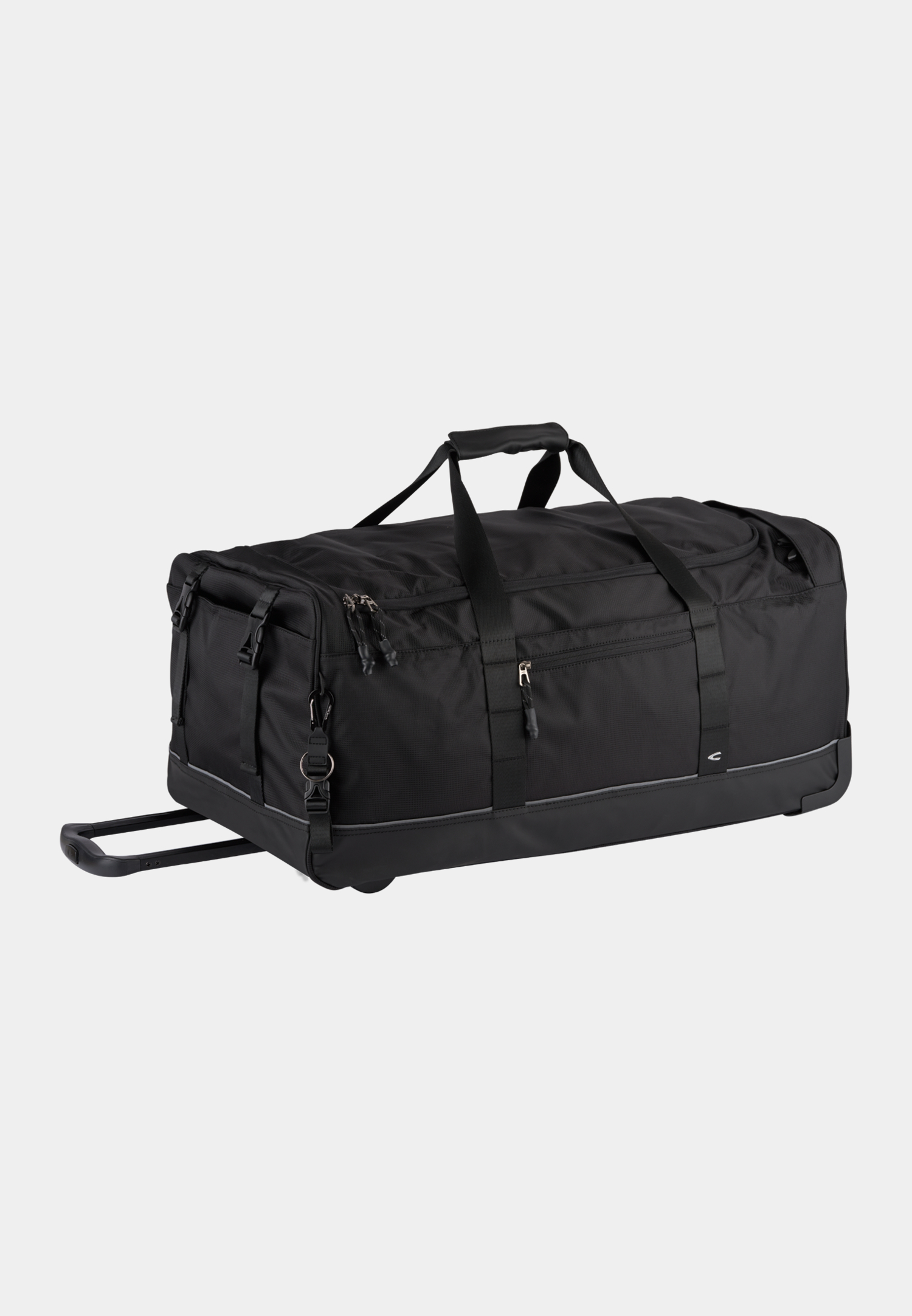 Herren CONNECT Reisetasche mit Rollen Schwarz frontal vorn