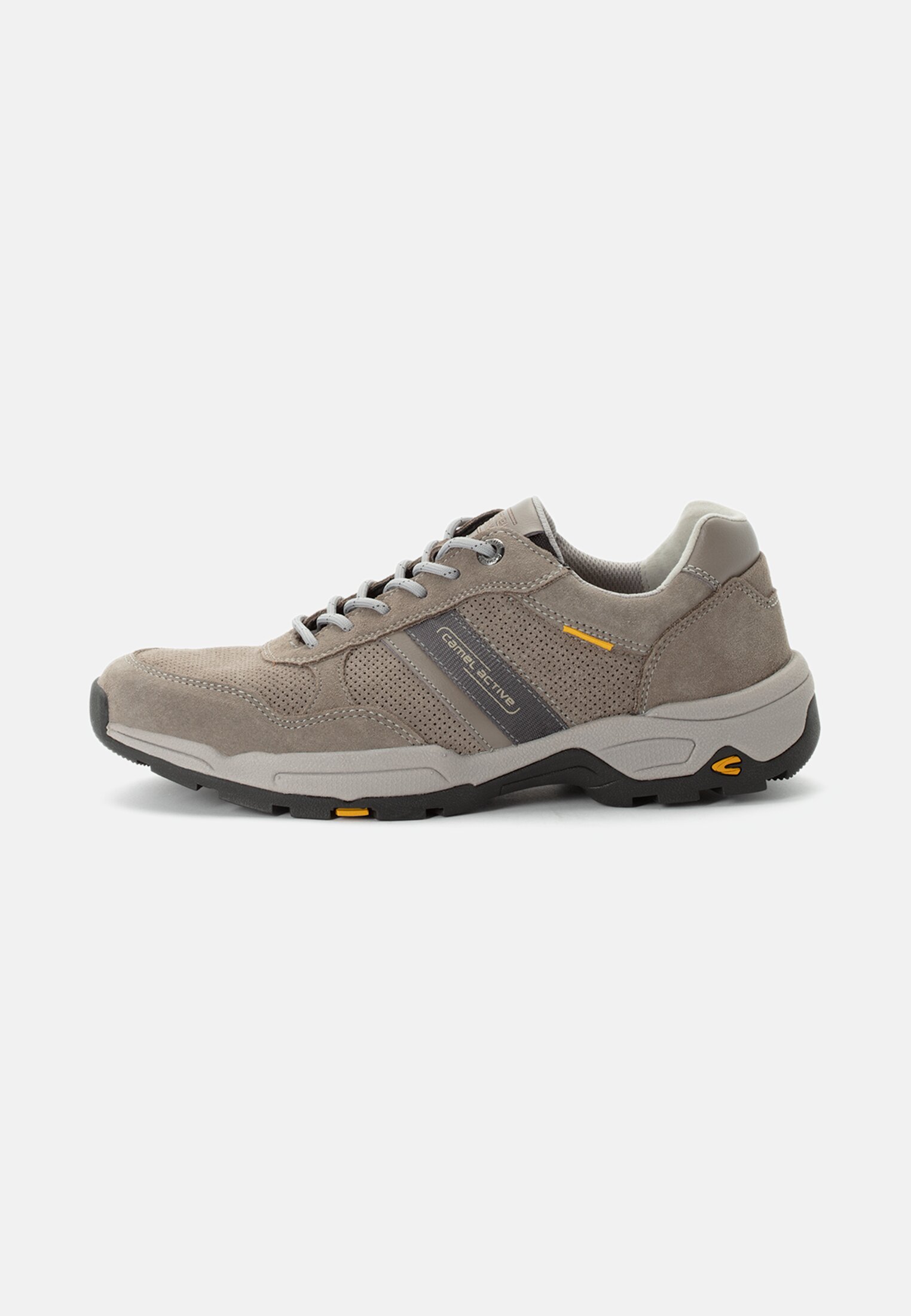 Herren Sneaker mit griffiger Laufsohle Grau frontal vorn