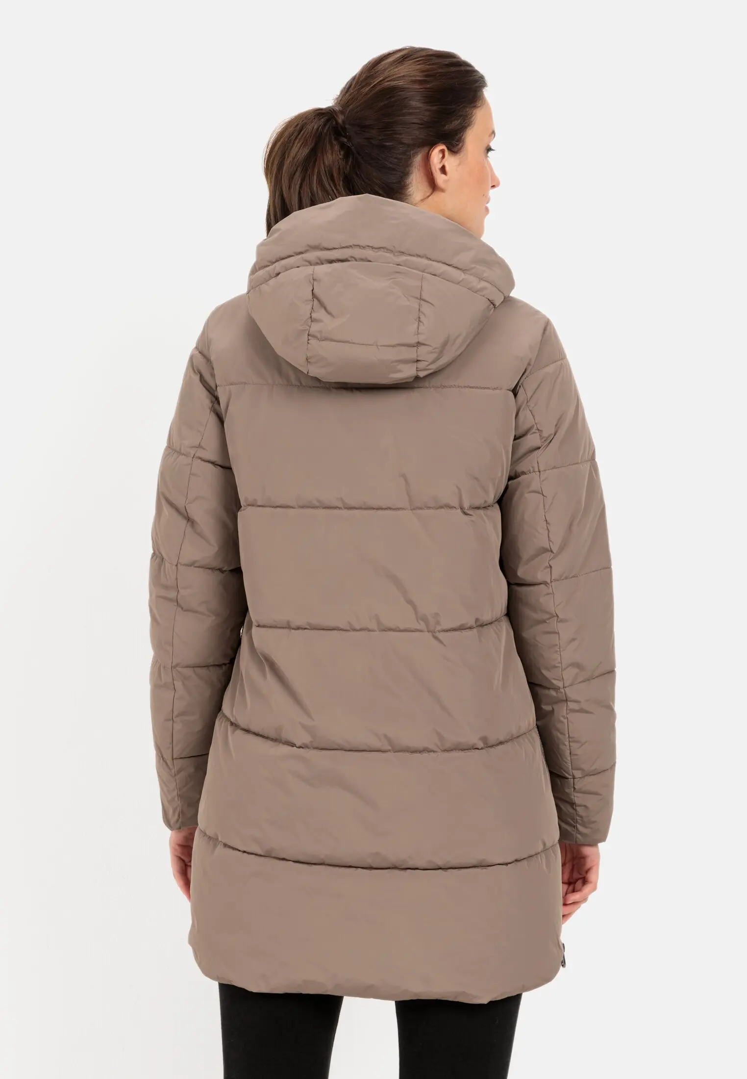 Camel puffer jacket discount