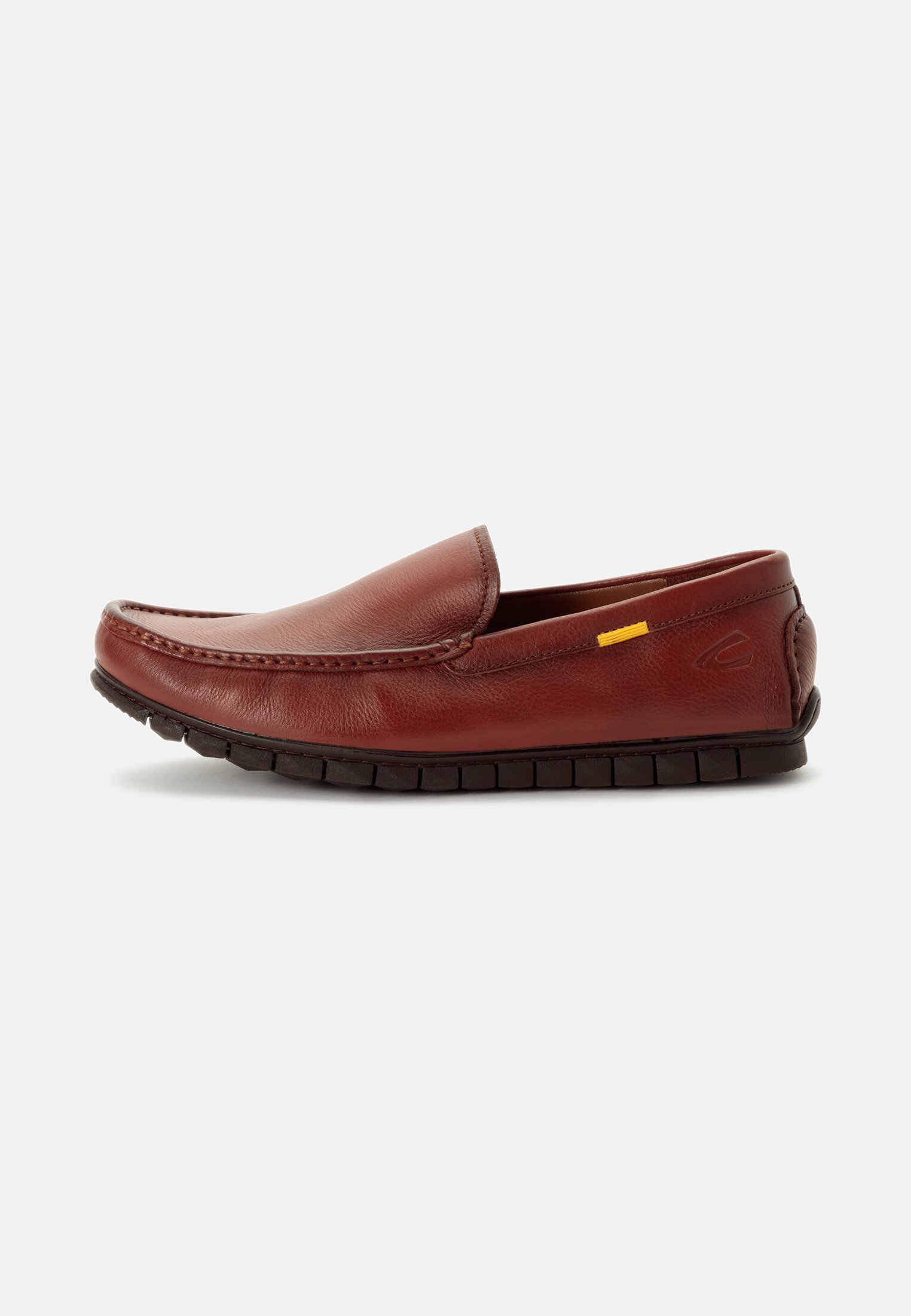Men Moccasins made of nappa leather Brown frontal front