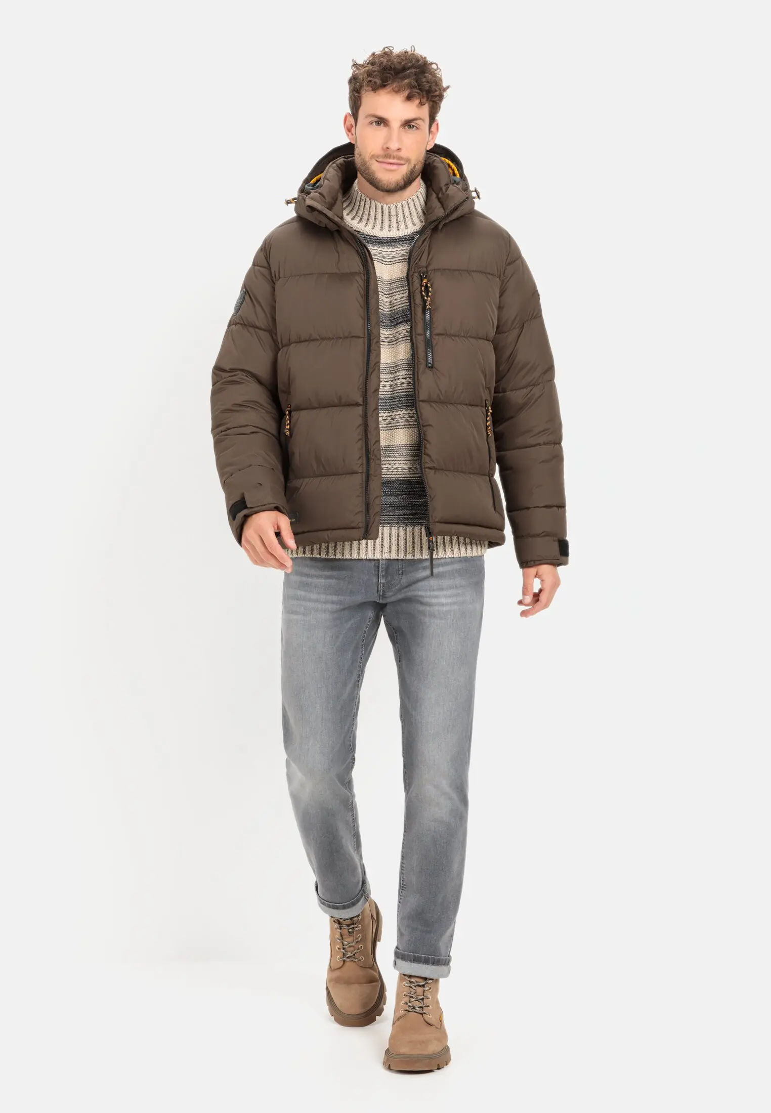 Quilted jacket for Herren in Brown | 56 | camel active