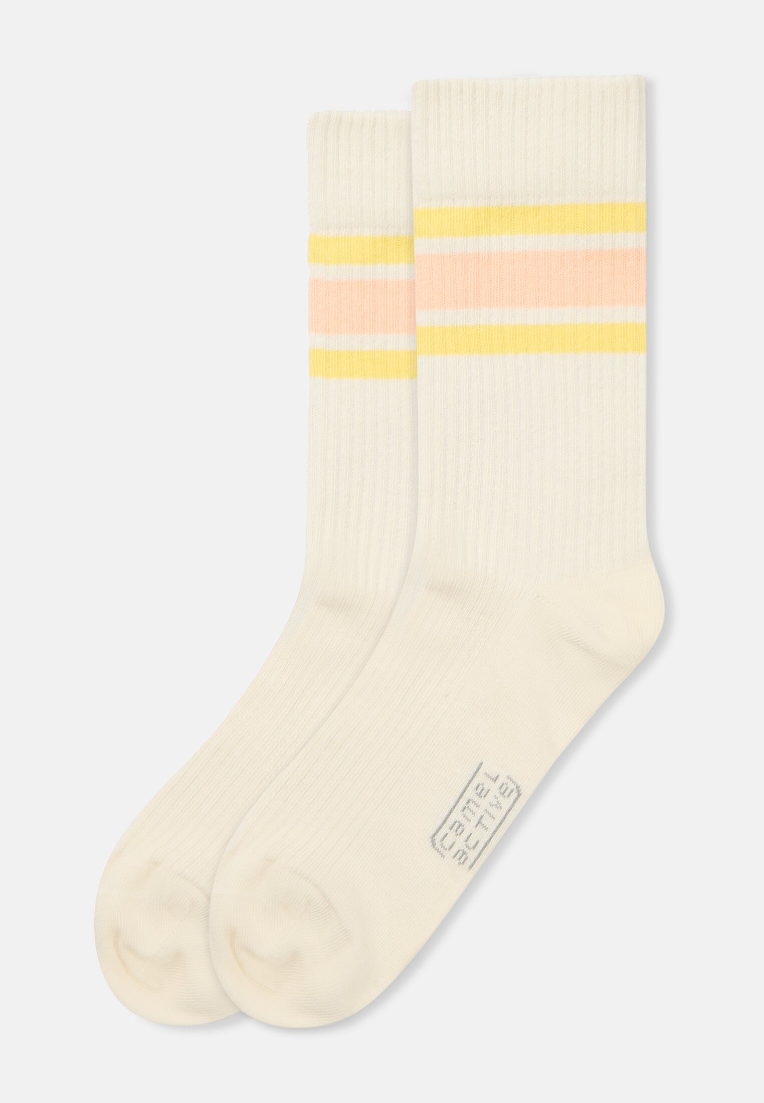 Damen Socken im 2er-Pack aus Baumwollmix Beige frontal vorn