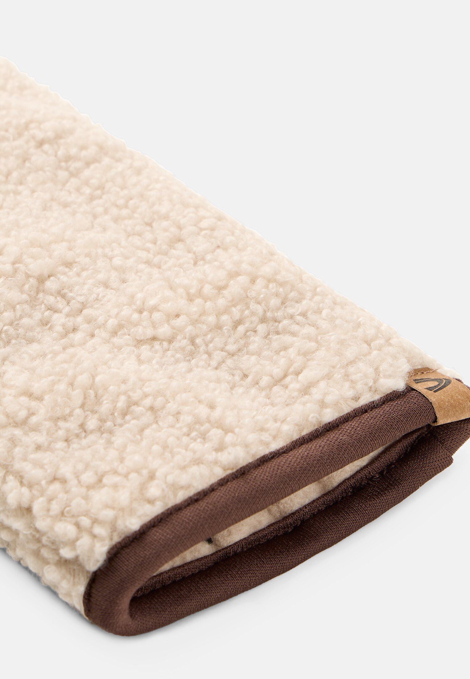 Vrouwen Teddy Handschoenen met Fleecevoering Haver frontaal van boven