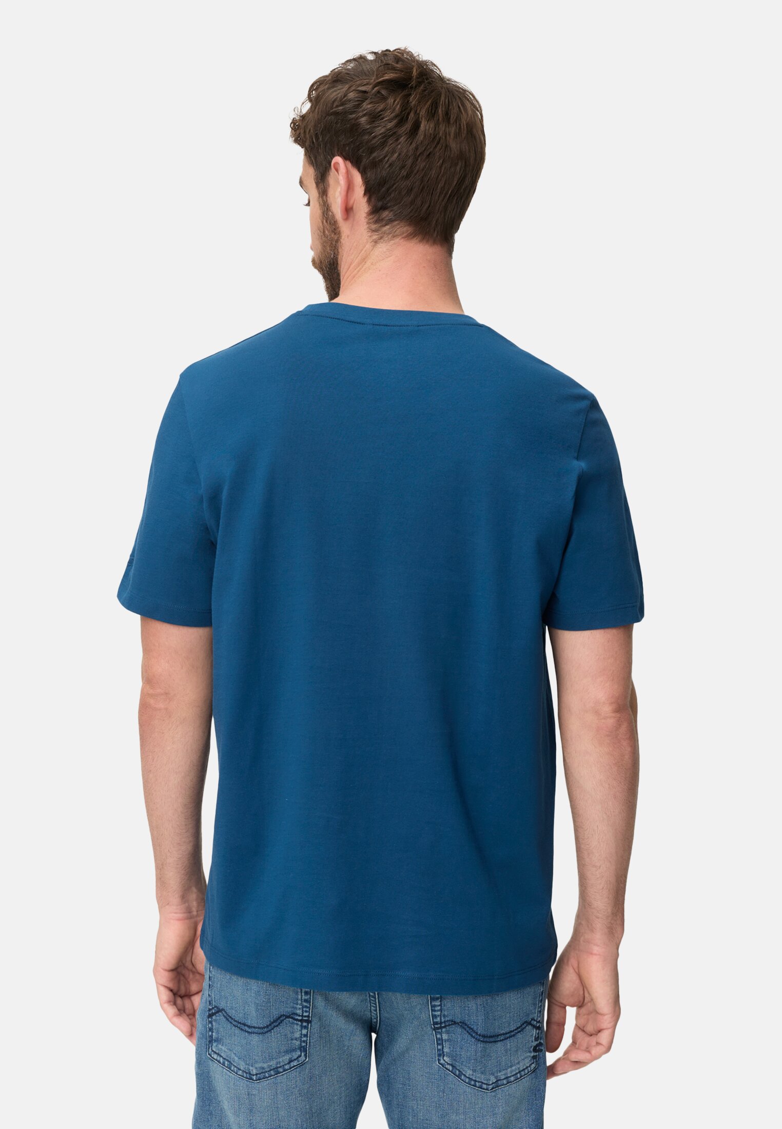 Men T-shirt with print Lyons Blue worn back