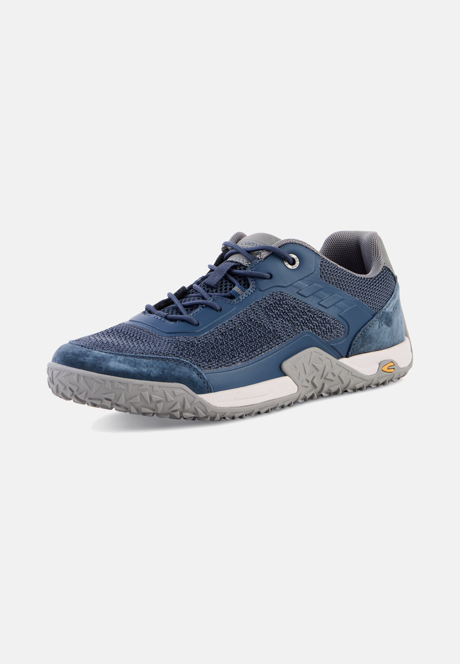Men Low sneaker with flexible soft sole Navy frontal back