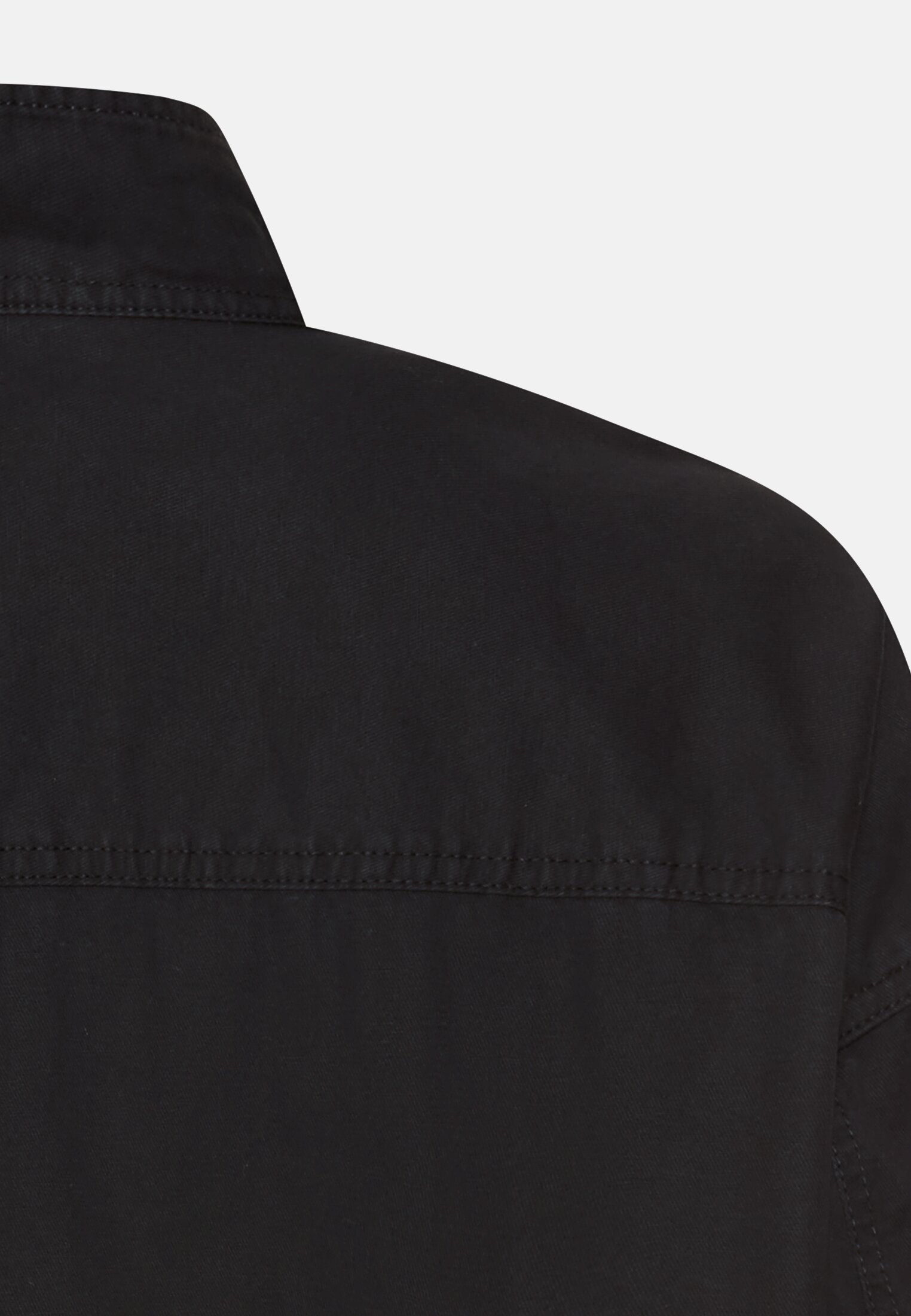 Women Long sleeve blouse with stand-up collar Caviar close back