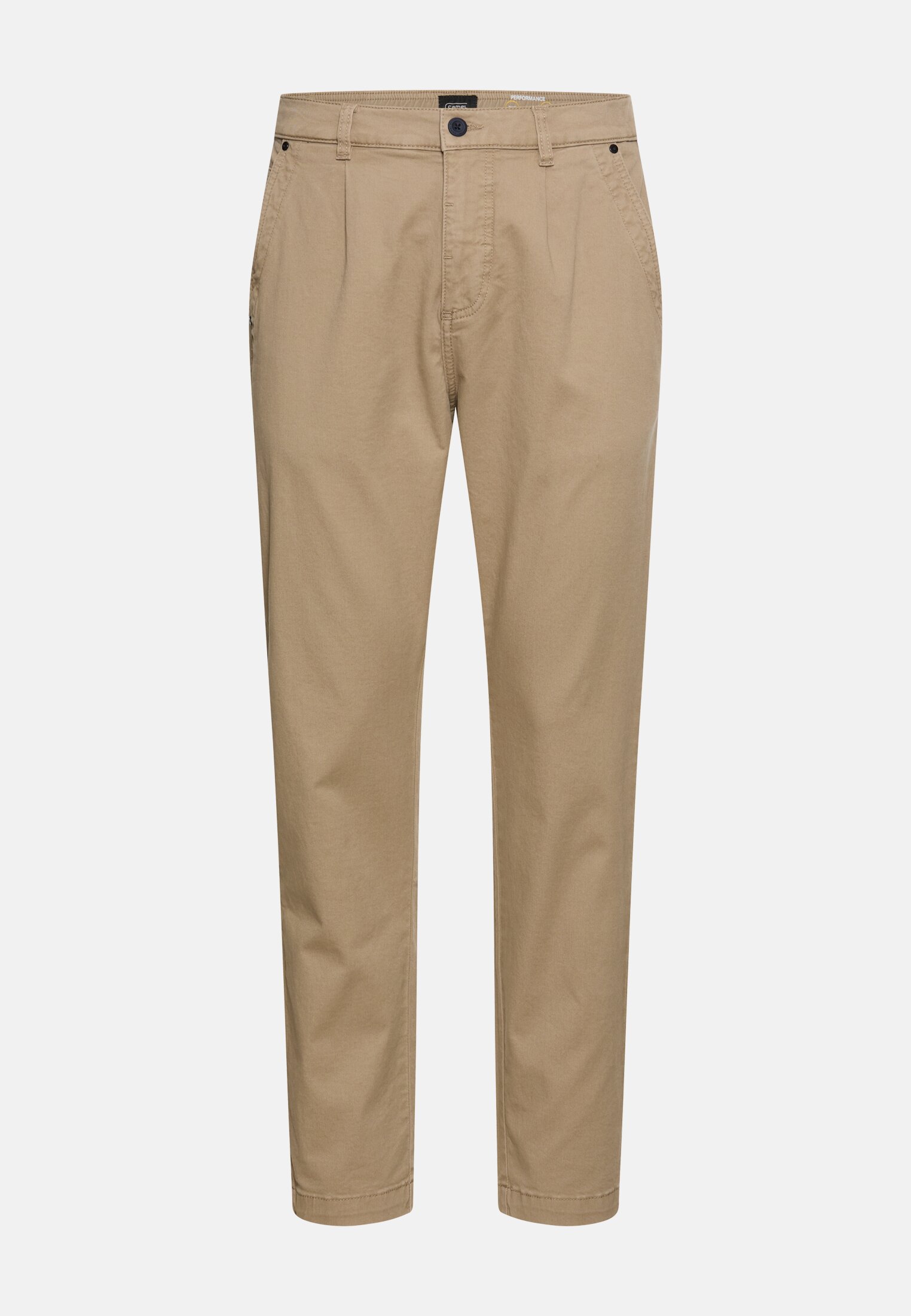 Herren Relaxed Fit Chino mit 2-Wege Stretch Braun frontal vorn