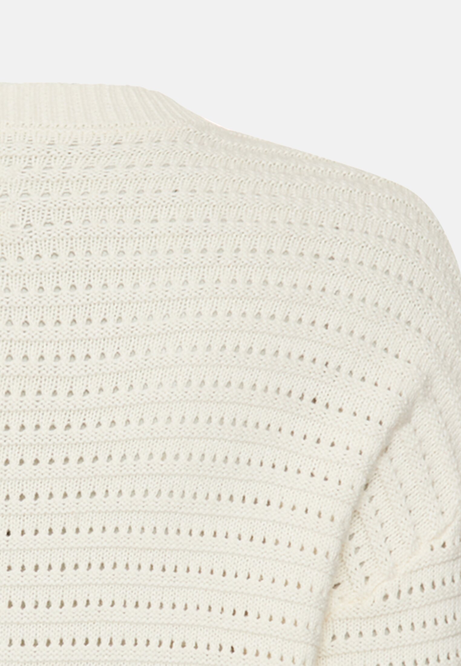 Women Sweater made of a cotton mix Milk white close back