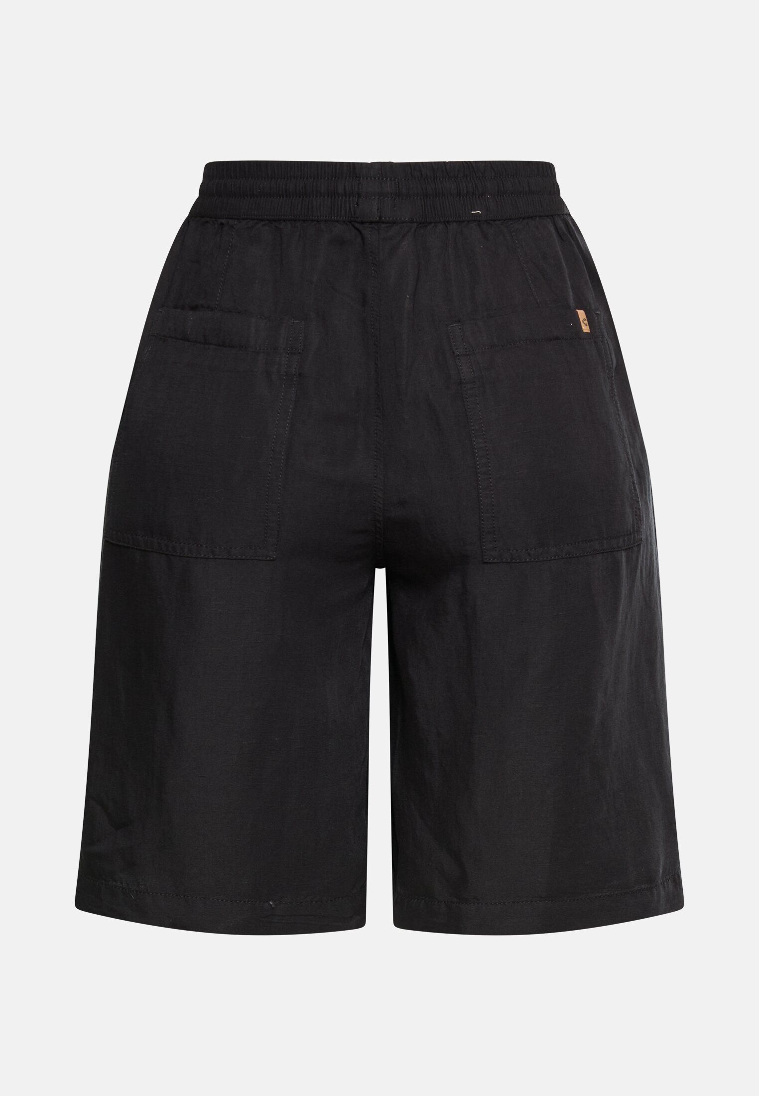 Damen Bermuda Shorts mit Tunnelzug Kaviar frontal hinten
